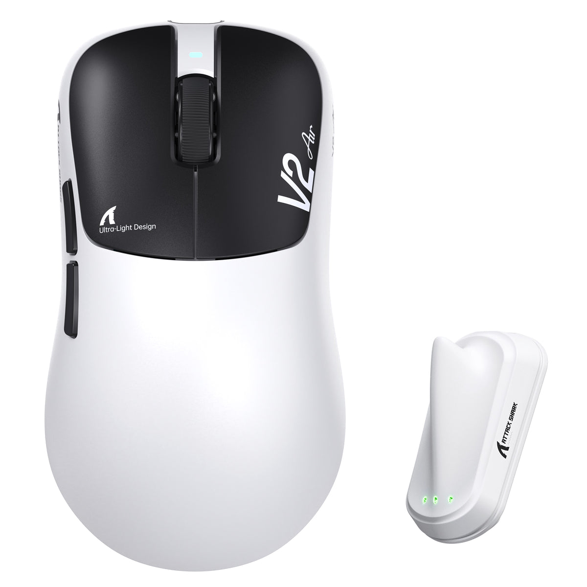 Ergonomiczna bezprzewodowa mysz gamingowa ATTACK SHARK V2 AIR PAW3955MAX