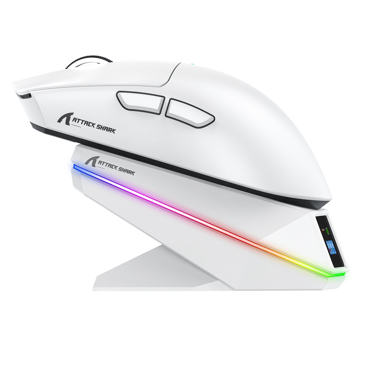 Bezprzewodowa mysz gamingowa ATTACK SHARK X11 PRO V2 z wyświetlaczem TFT, stacją ładującą i zwiniętym kablem C06