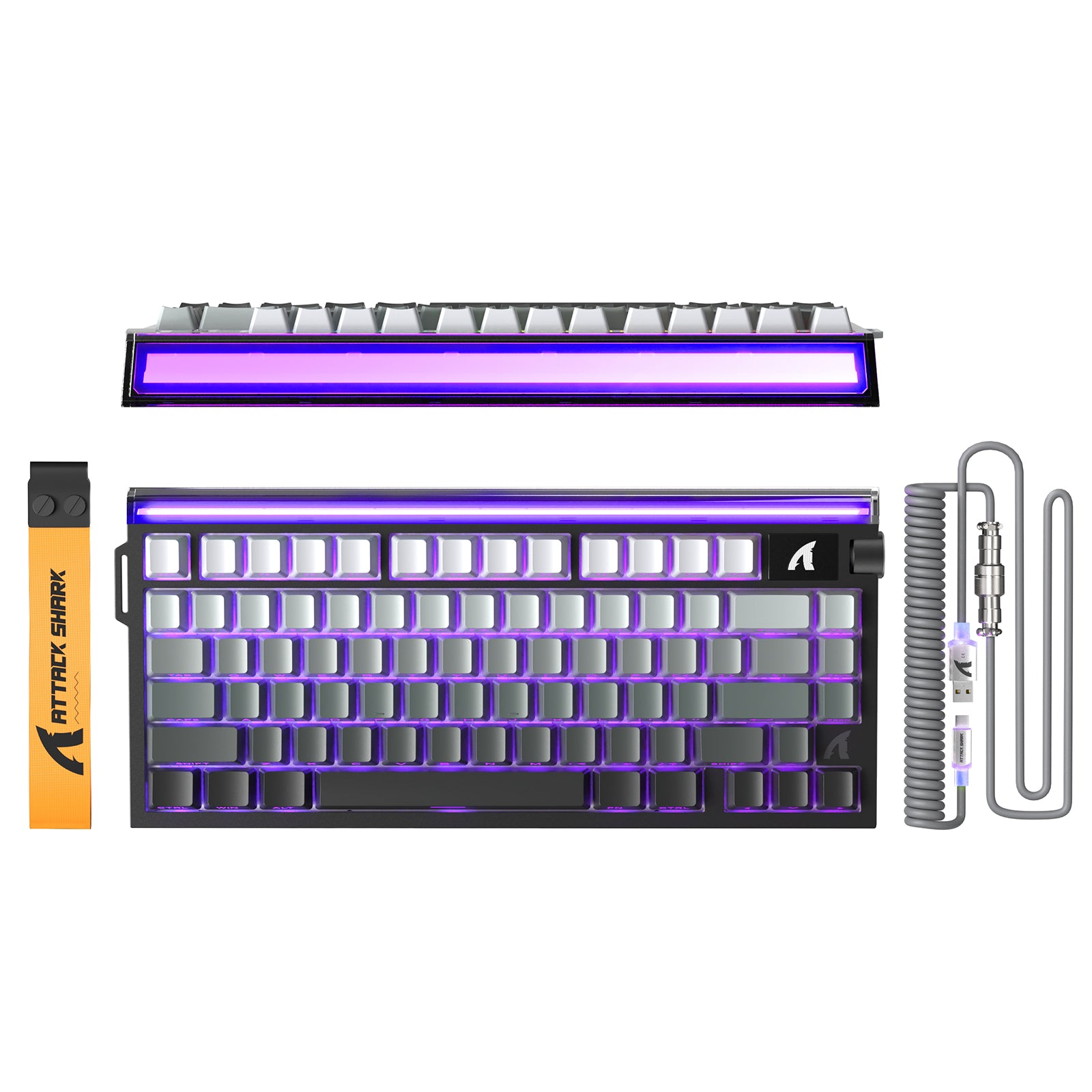 ATTACK SHARK R85 HE Rapid Trigger Klawiatura z kablem LED C01ULTRA