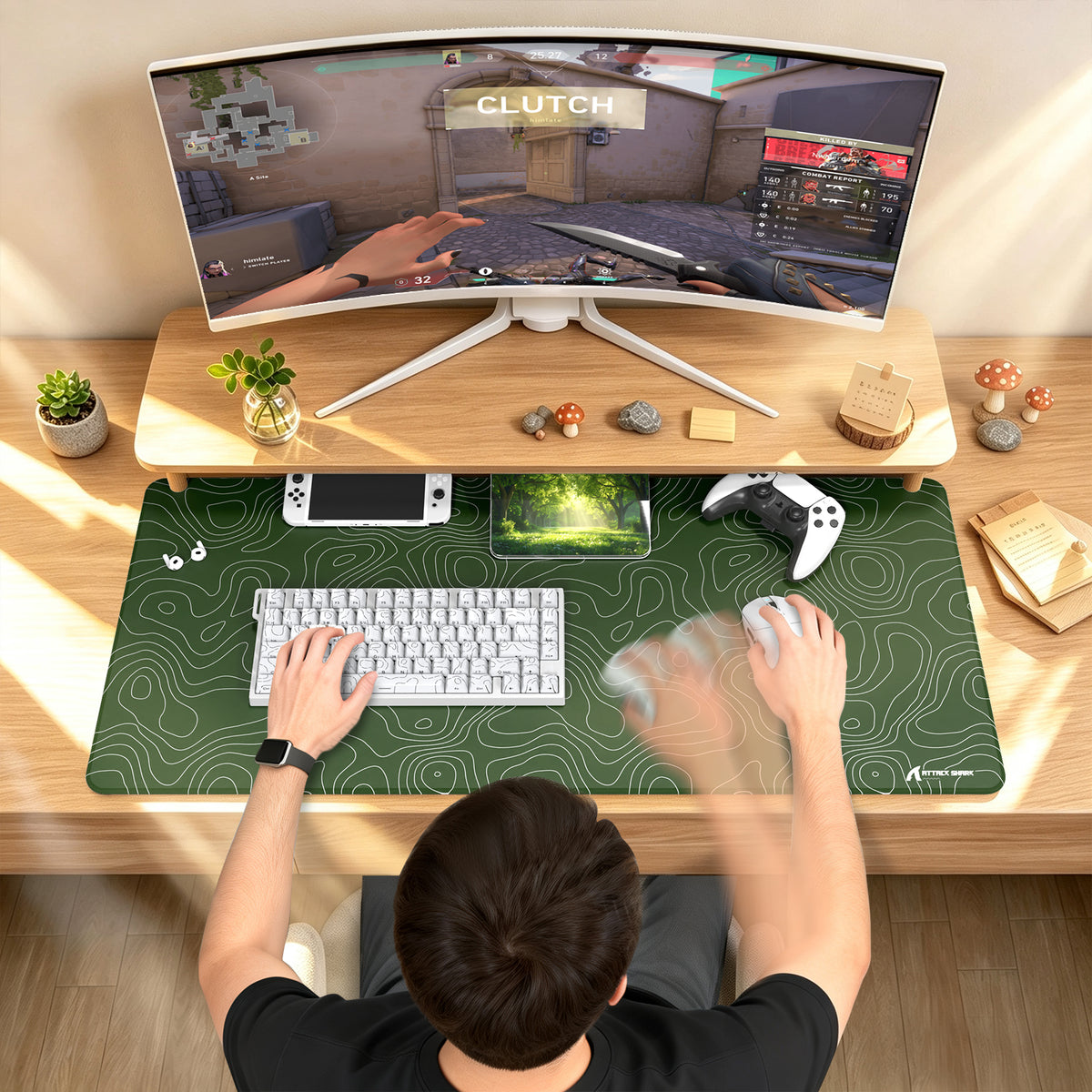 ATTACK SHARK CM02PRO Podkładka pod mysz do eSportu (900x400x4 MM)