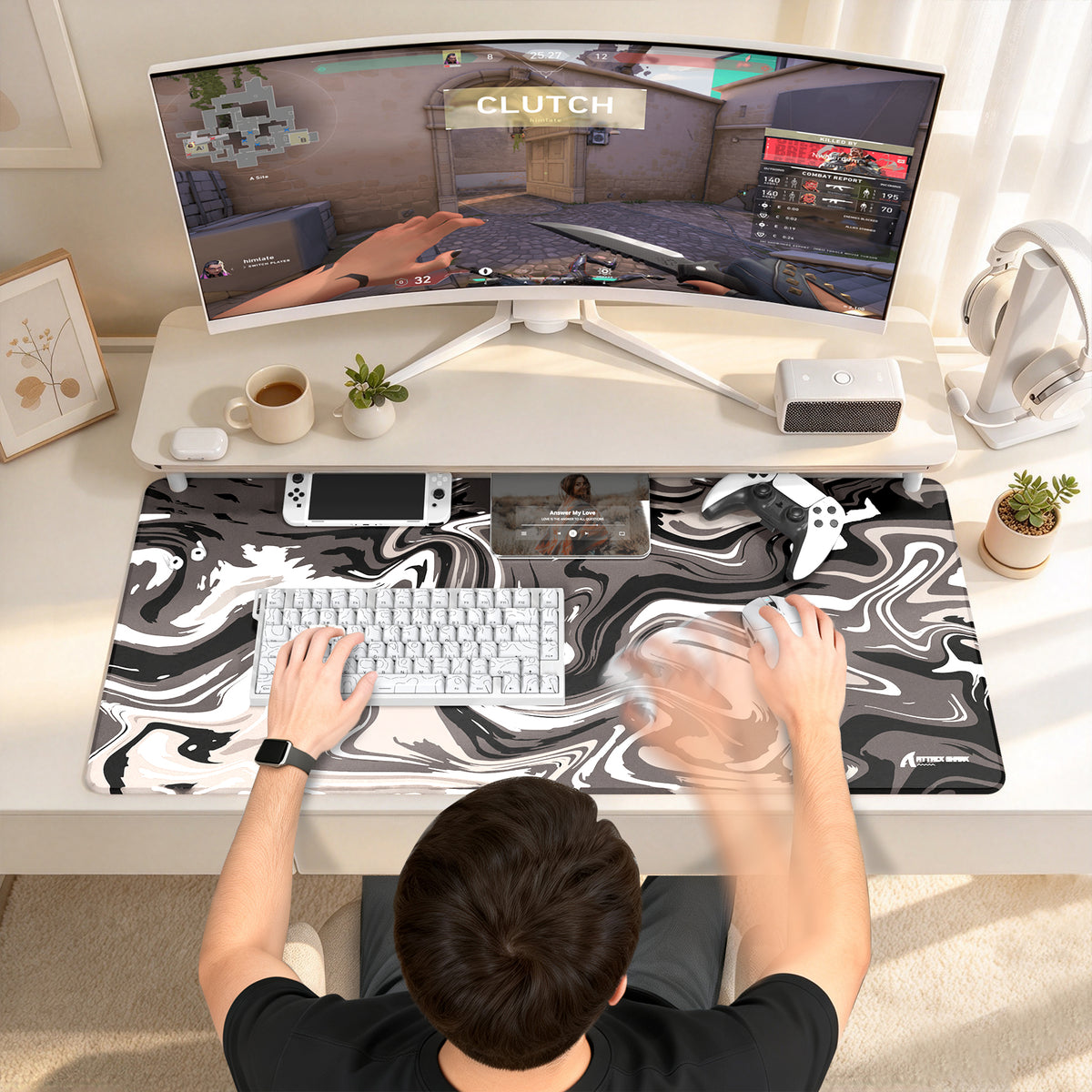 ATTACK SHARK CM02PRO Podkładka pod mysz do eSportu (900x400x4 MM)