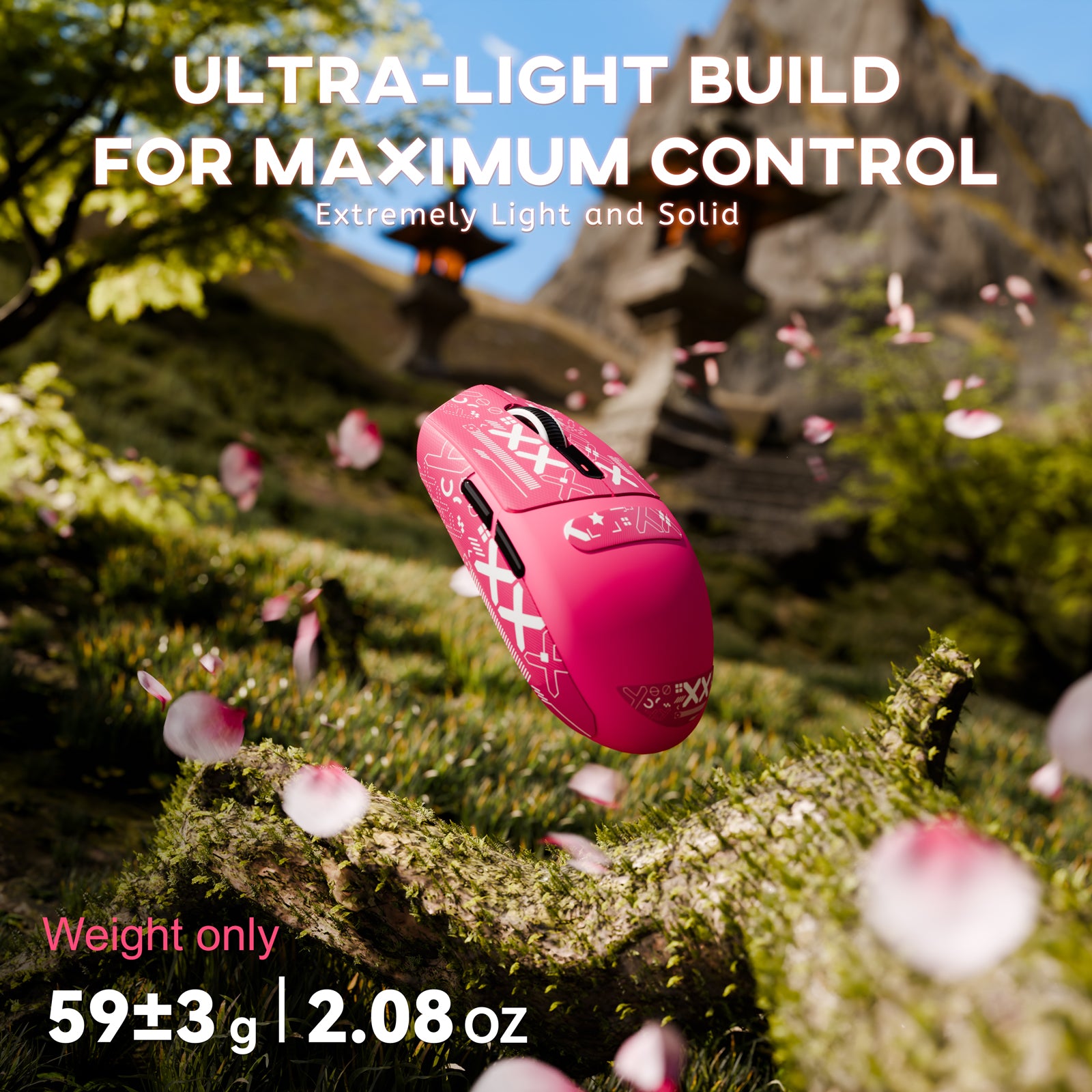 ATTACK SHARK G3 Tri-mode Bezprzewodowa mysz do gier 25000 DPI Ultra lekka