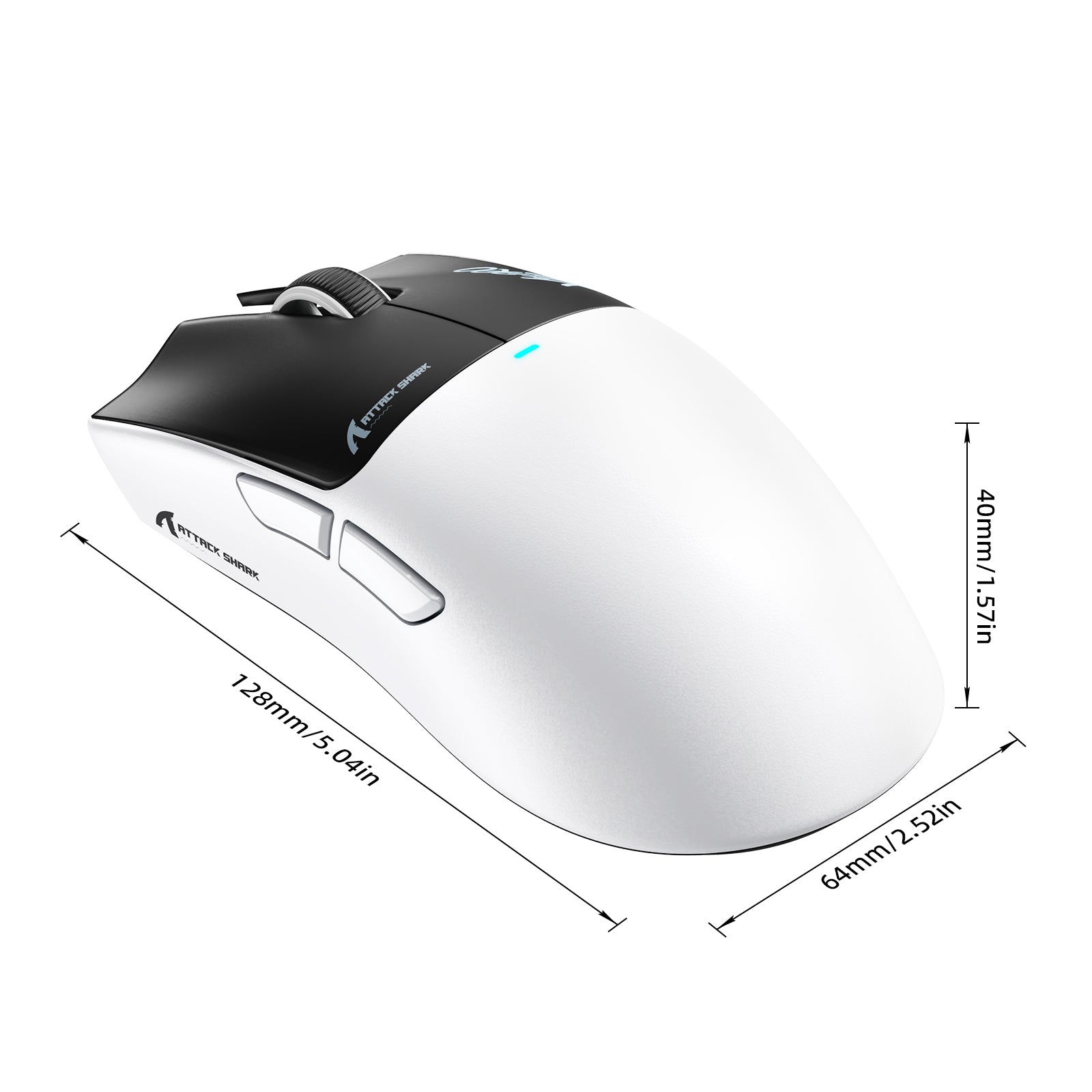 Bezprzewodowa mysz gamingowa ATTACK SHARK X11 PRO V2 z wyświetlaczem TFT i stacją ładującą