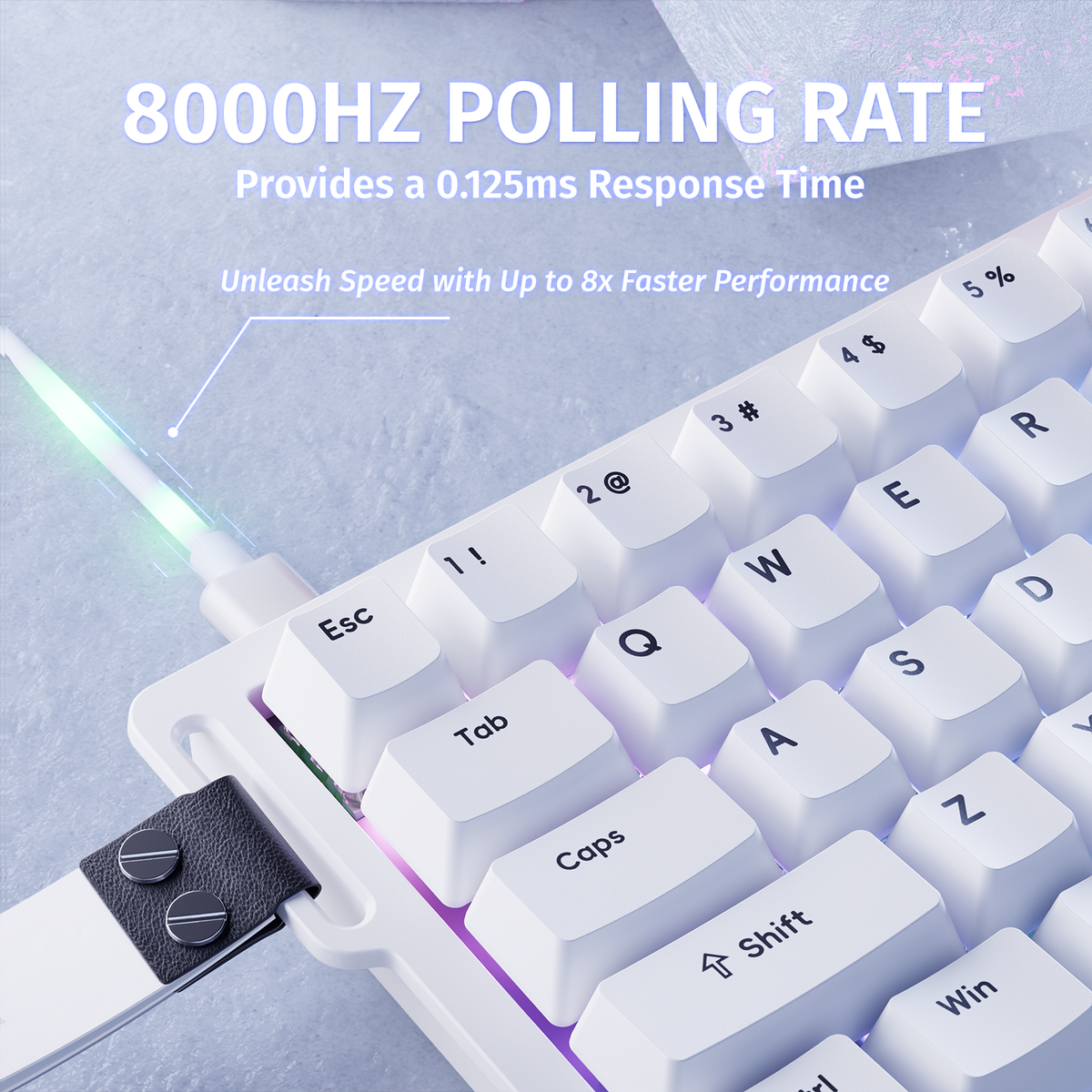 ATTACK SHARK X68 HE Klawiatura z Magnetycznym Przełącznikiem Rapid Trigger
