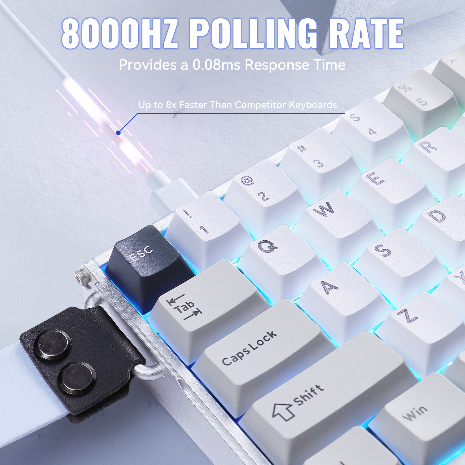 ATTACK SHARK X68MAX HE Klawiatura z szybkim wyzwalaczem z aluminium z przełącznikiem magnetycznym
