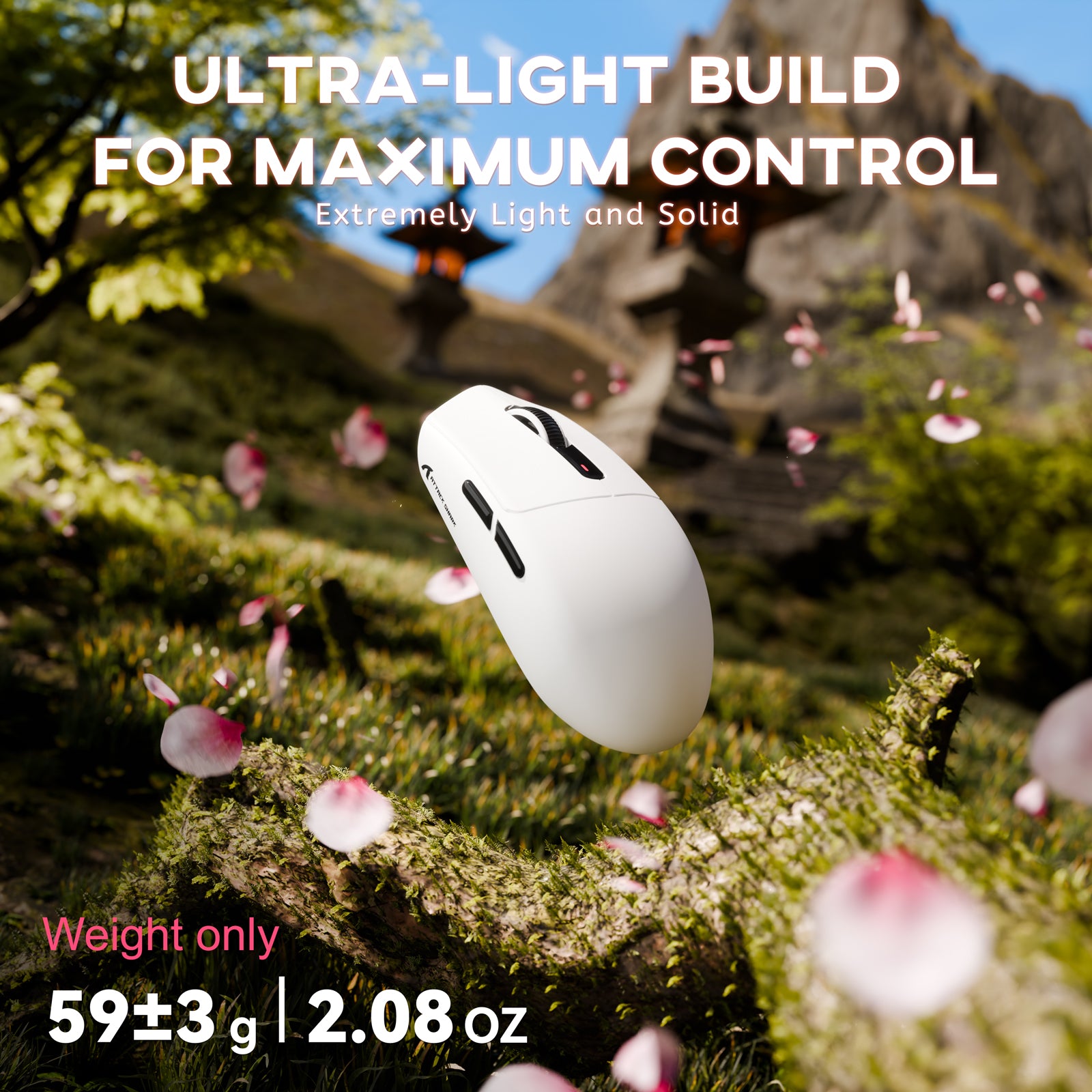 ATTACK SHARK G3 Tri-mode Bezprzewodowa mysz do gier 25000 DPI Ultra lekka