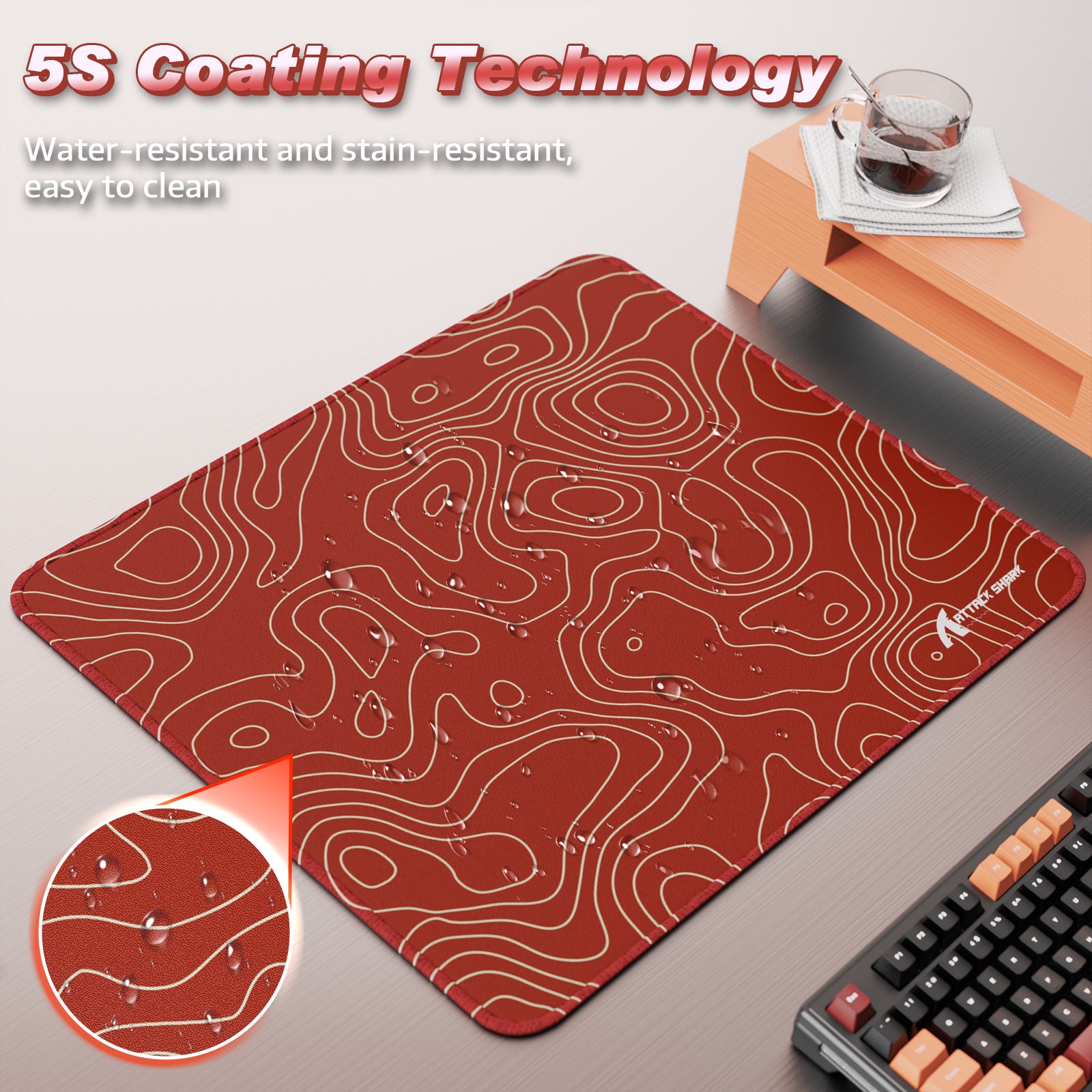 ATTACK SHARK CM02 eSport Podkładka Pod Mysz (450x400x4 MM)