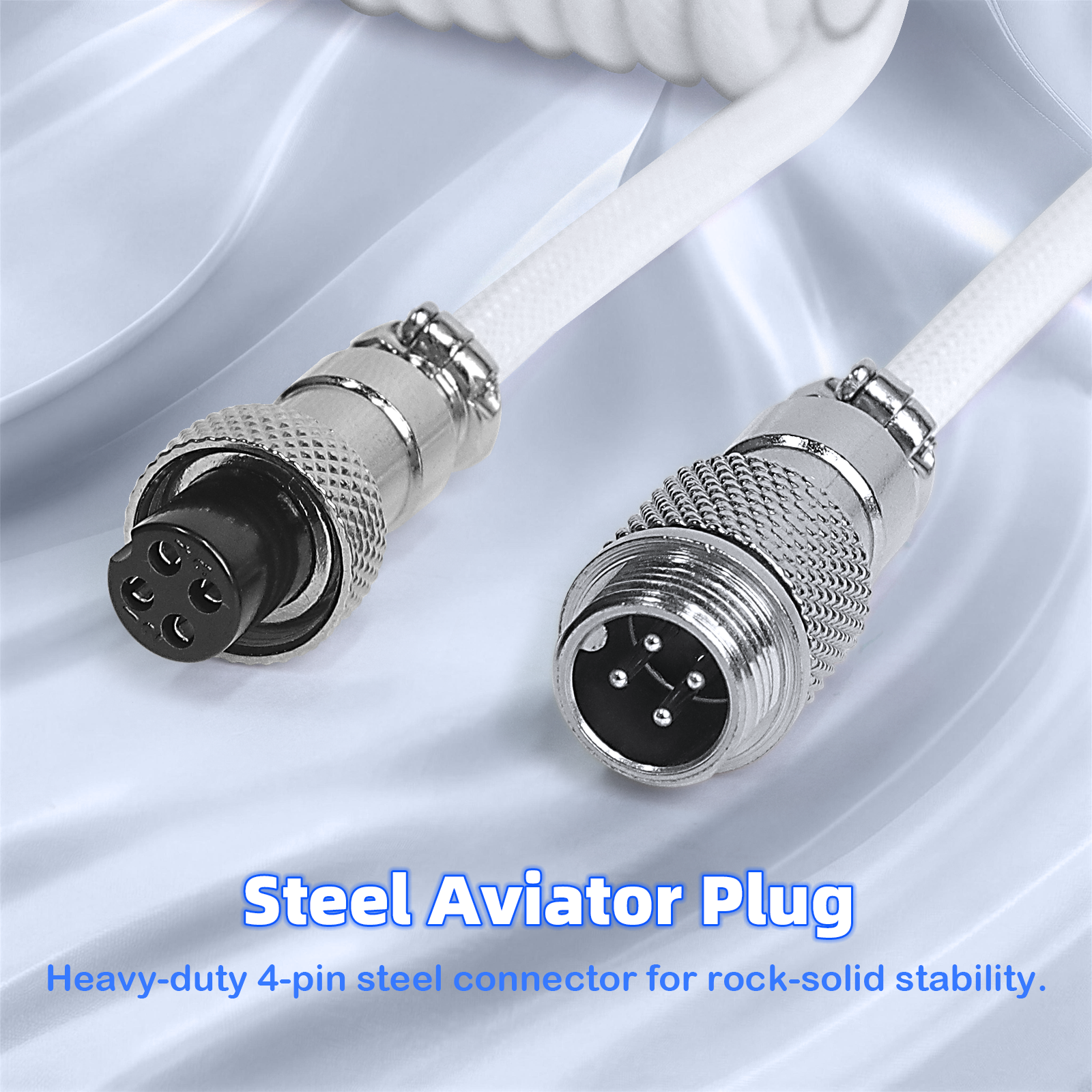 ATTACK SHARK C01ULTIMATE Kabel spiralny do magnetycznej klawiatury 8KHz