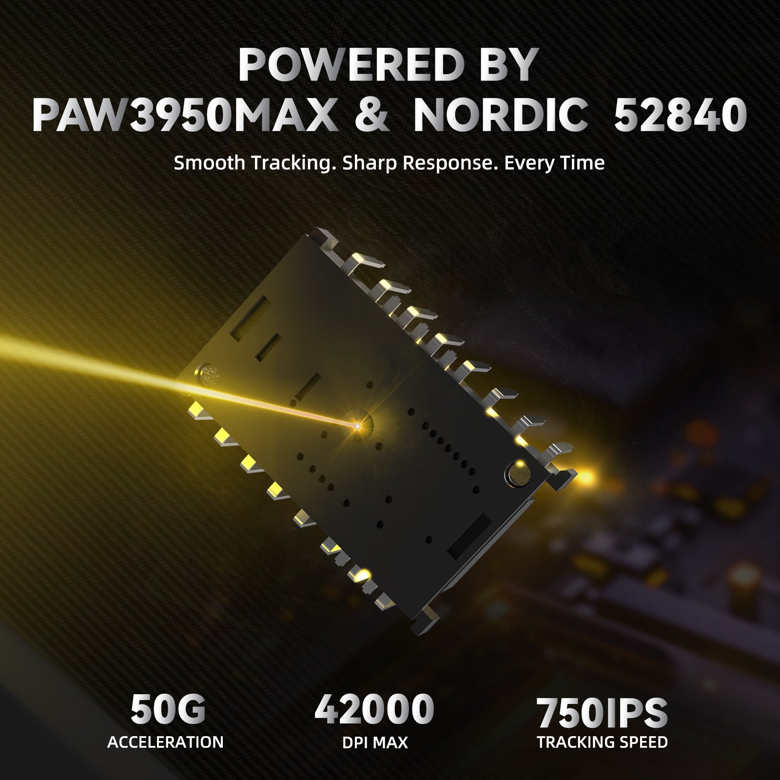 ATTACK SHARK R11 ULTRA Bezprzewodowa mysz gamingowa 8K PAW3950MAX z włókna węglowego z kablem C06 Ultra LED