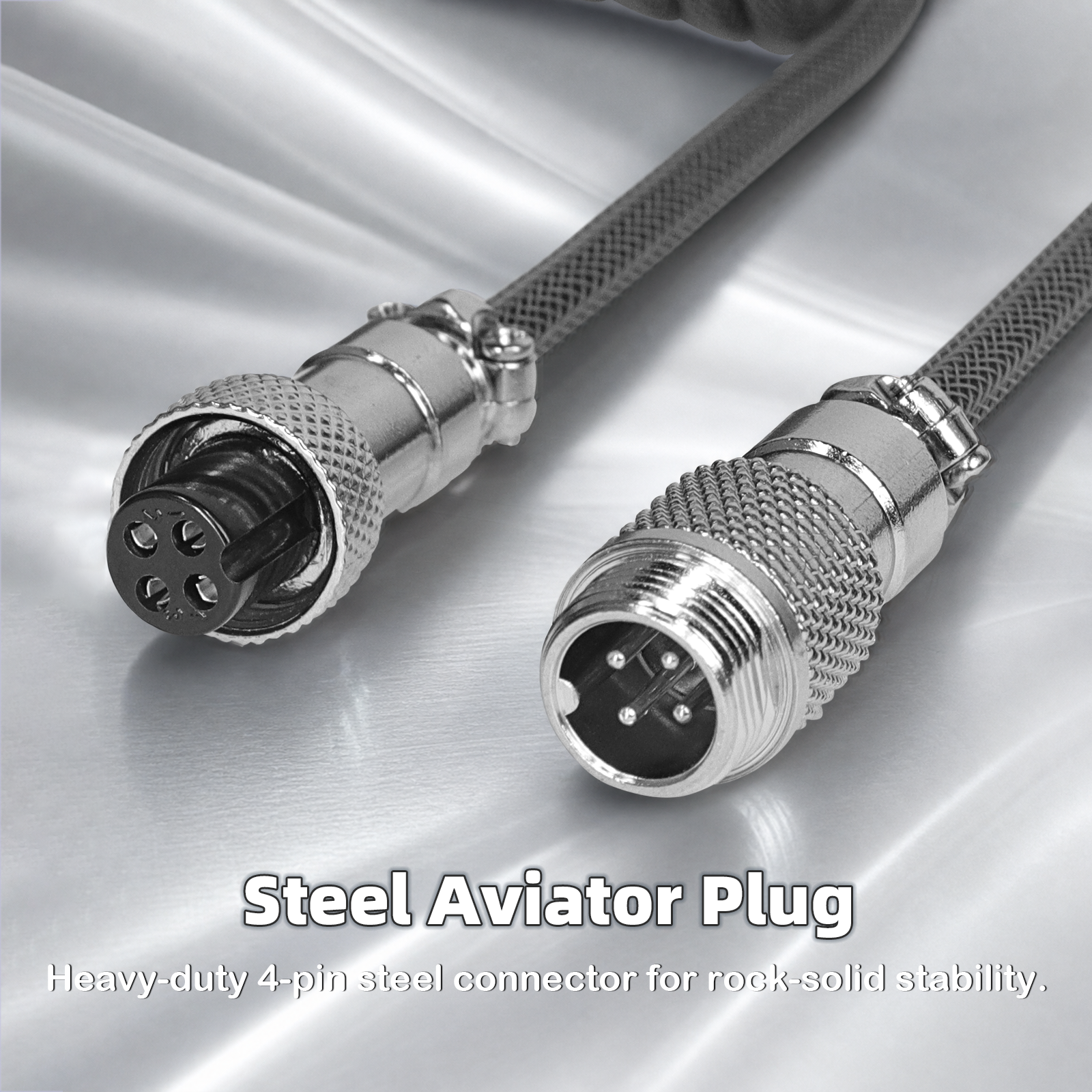 ATTACK SHARK C01ULTIMATE Kabel spiralny do magnetycznej klawiatury 8KHz