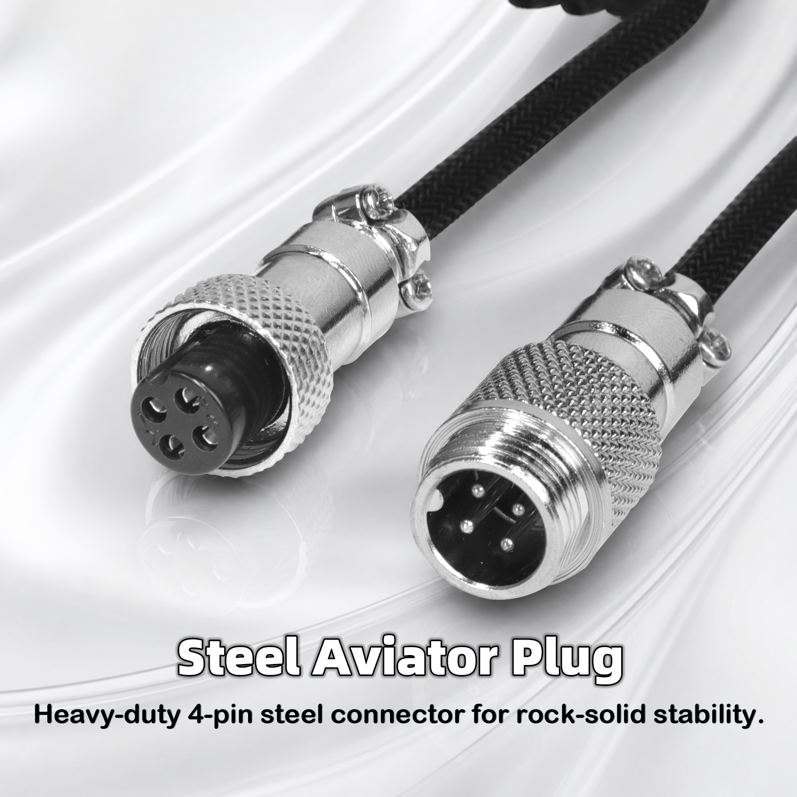 ATTACK SHARK C01ULTIMATE Kabel spiralny do magnetycznej klawiatury 8KHz