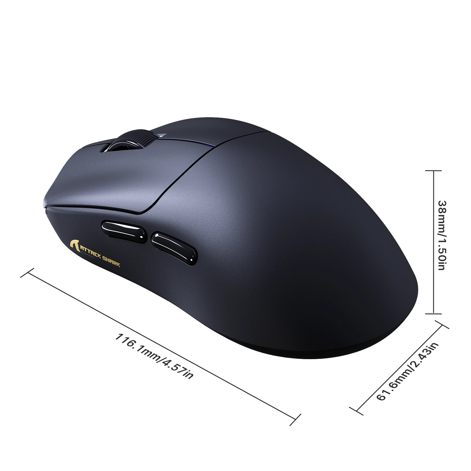 ATTACK SHARK F1 AIR 39 g – bezprzewodowa mysz gamingowa z sensorem PAW3955MAX