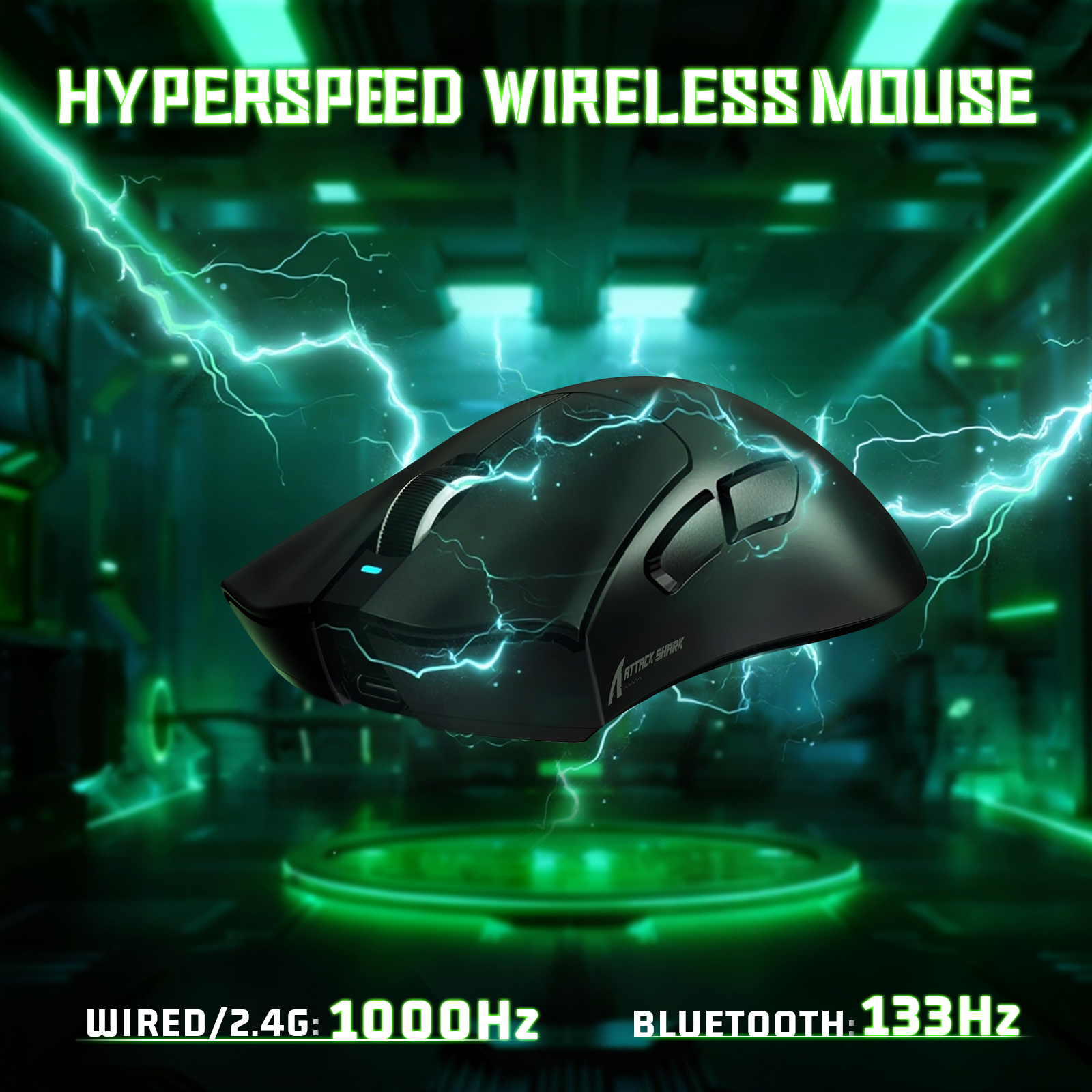ATTACK SHARK V3 Ultra lekka Tri-mode mysz gamingowa