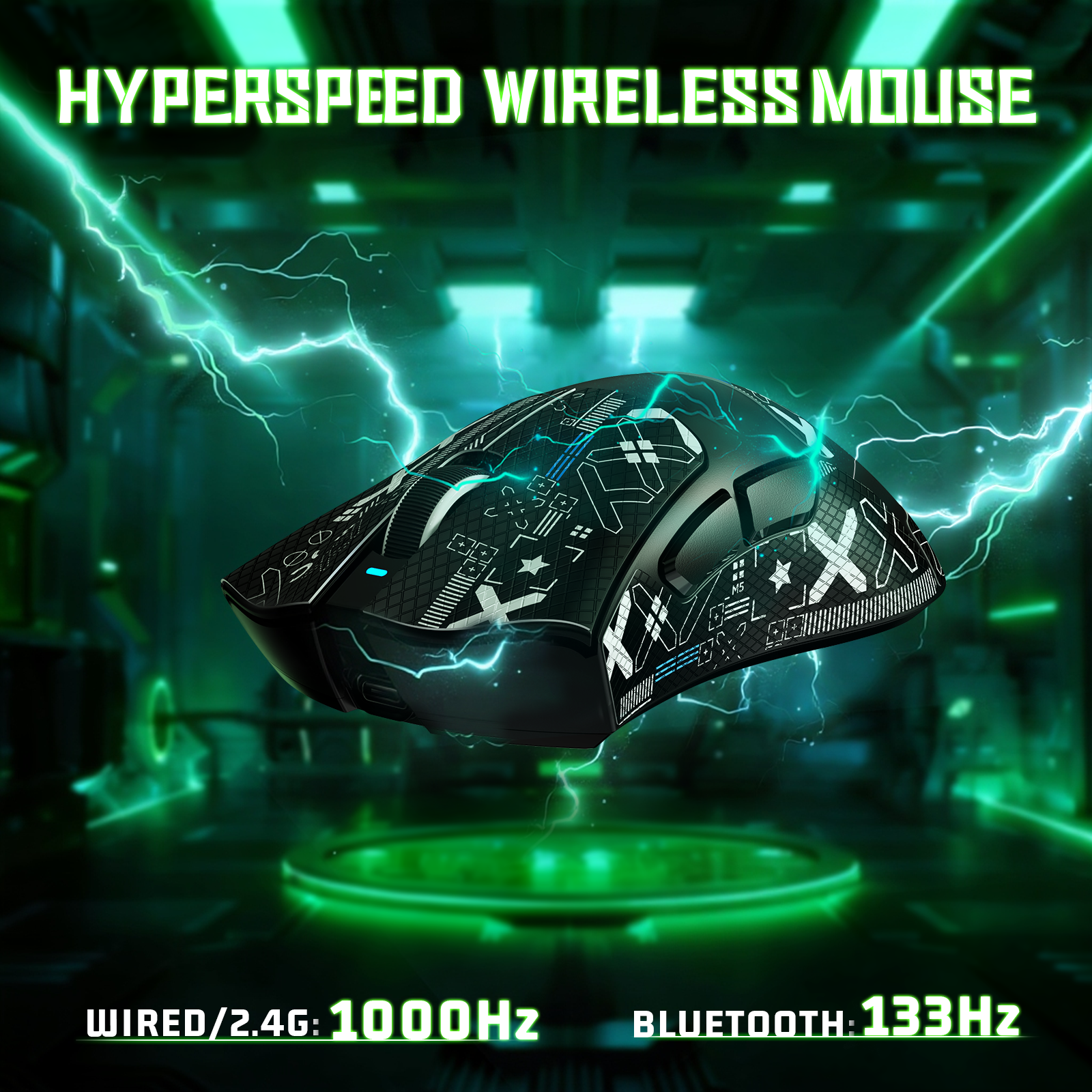 ATTACK SHARK V3 Ultra lekka Tri-mode mysz gamingowa