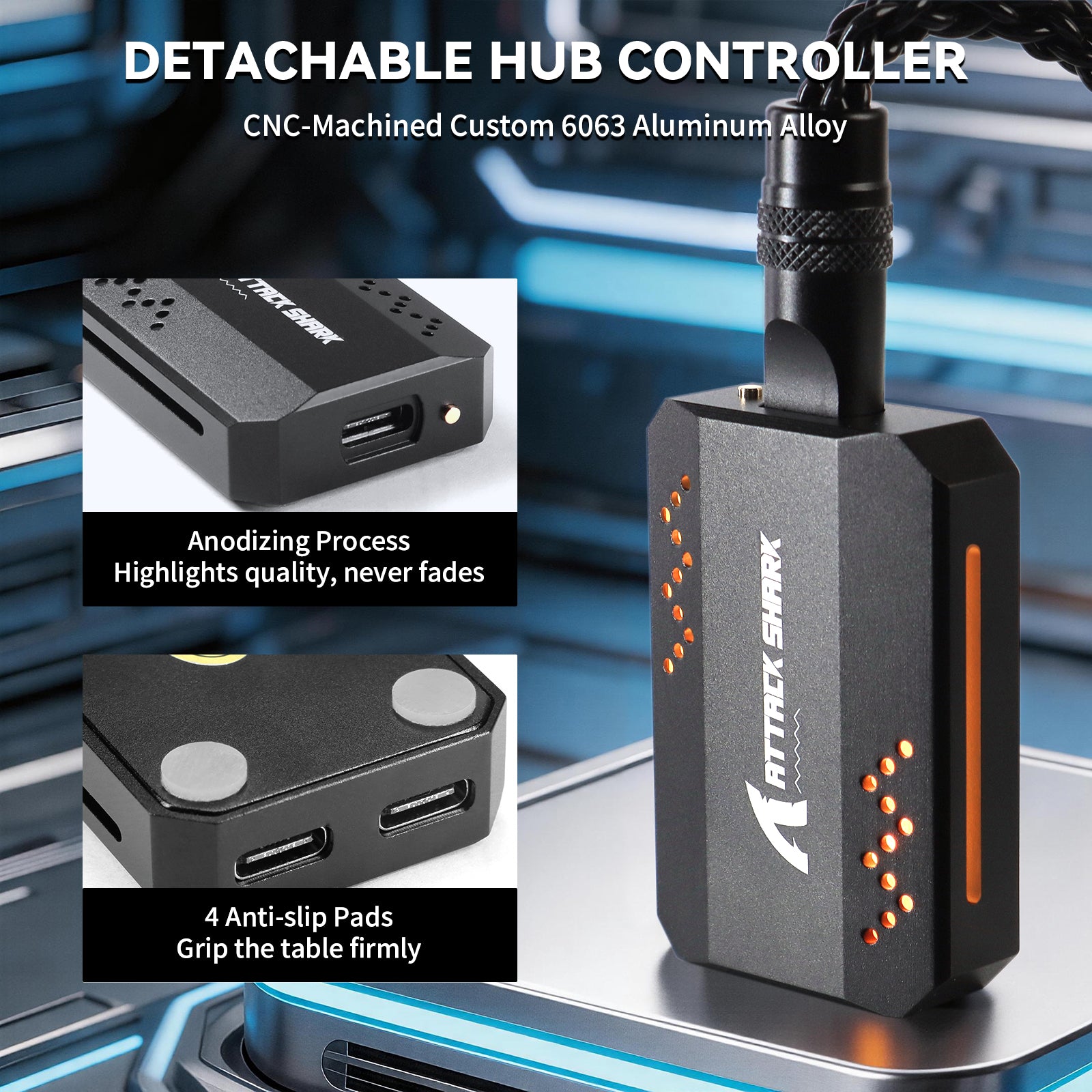 ATTACK SHARK C07 PRO Kabel 2 w 1 Type C do klawiatury/myszy do gier 8KHz
