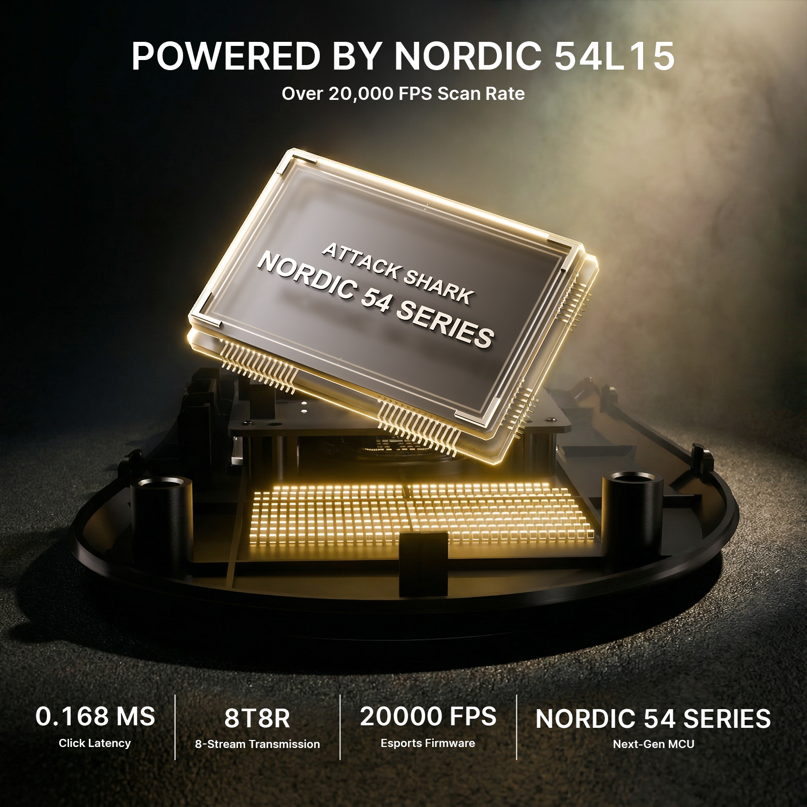 ATTACK SHARK V8 Ultra lekka ergonomiczna bezprzewodowa mysz gamingowa
