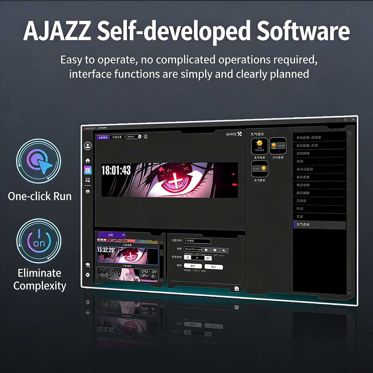 ATTACK SHARK x AJAZZ 9,2-calowy monitor IPS LCD