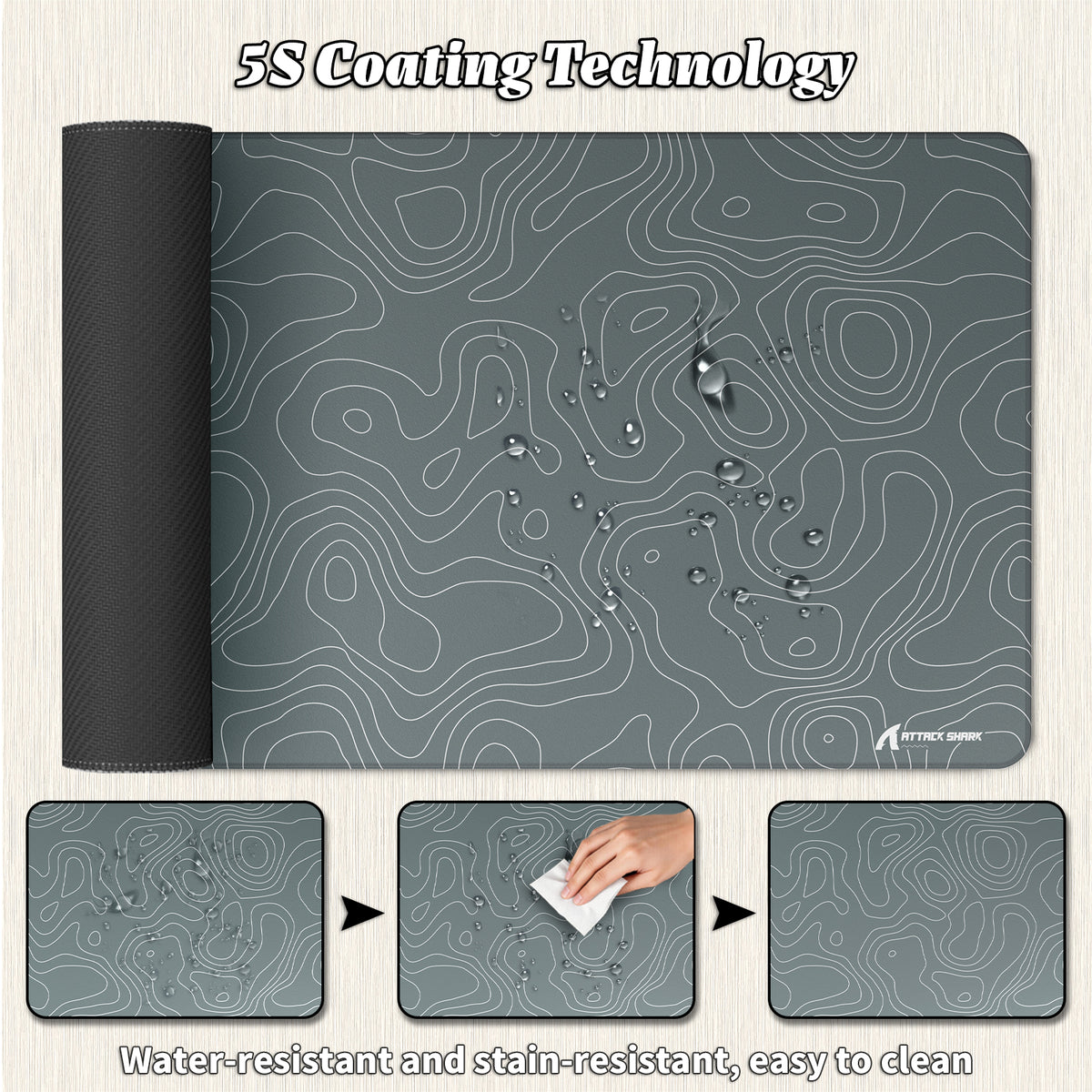 ATTACK SHARK CM02PRO Podkładka pod mysz do eSportu (900x400x4 MM)