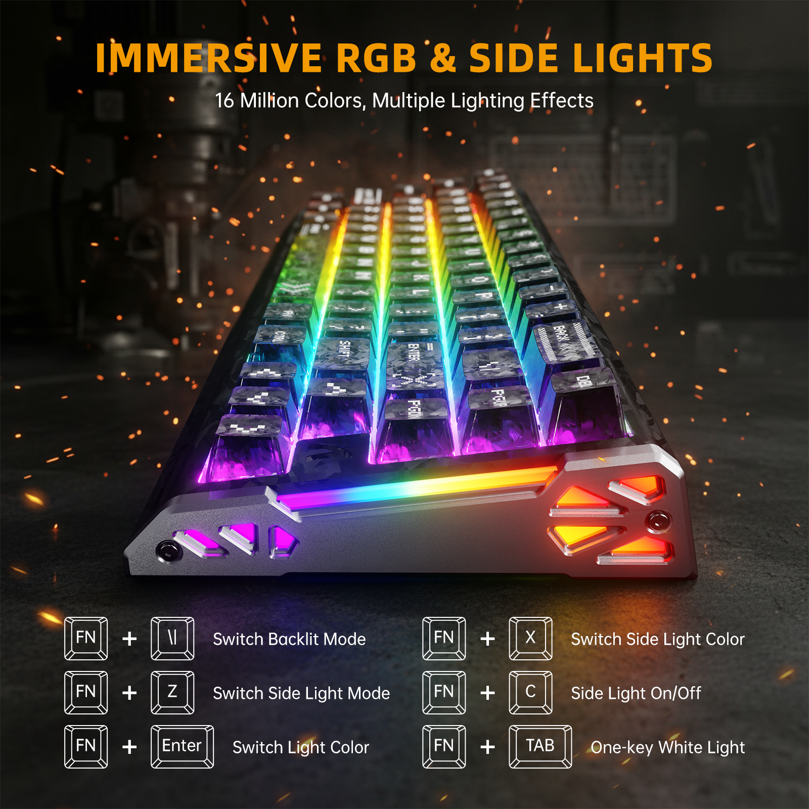ATTACK SHARK R68 HE & R11 ULTRA Zestaw do gier z włókna węglowego z kablem spiralnym C01 ULTRA
