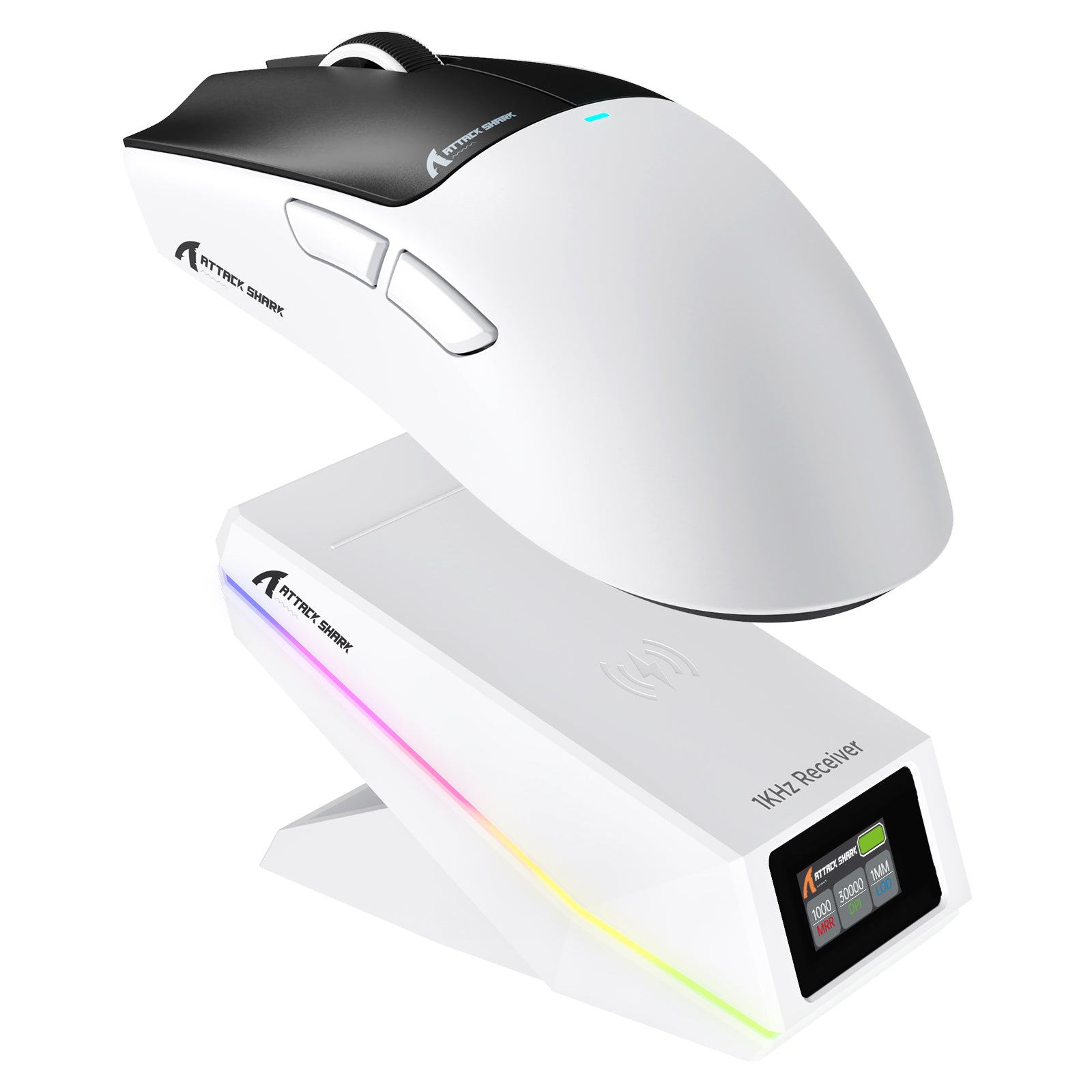 Bezprzewodowa mysz gamingowa ATTACK SHARK X11 PRO V2 z wyświetlaczem TFT i stacją ładującą