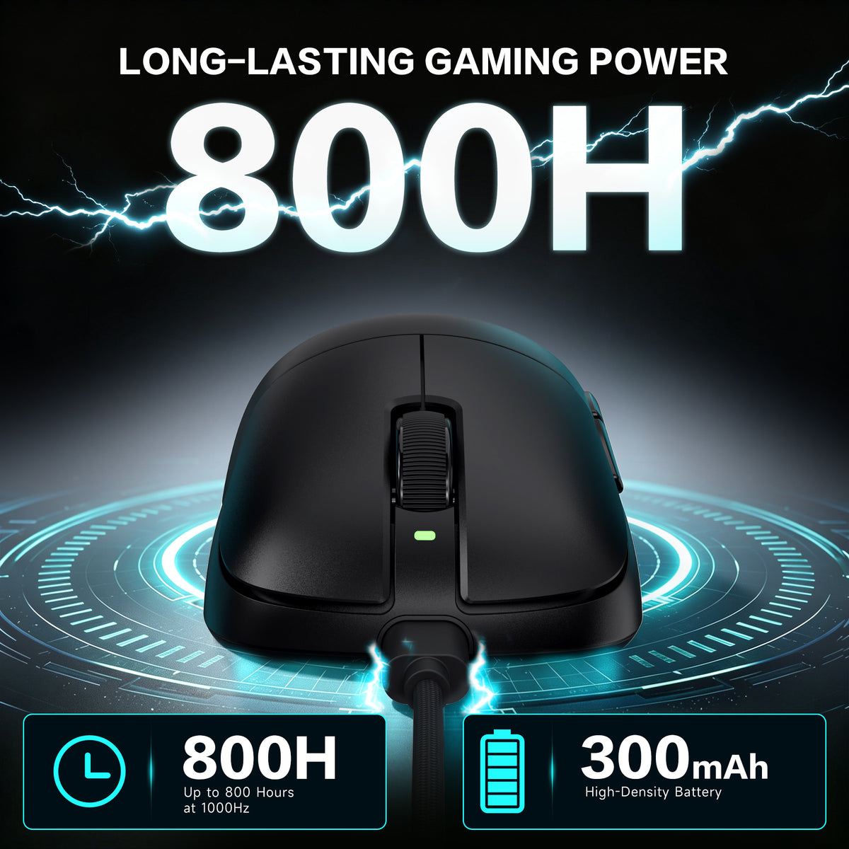 Ergonomiczna bezprzewodowa mysz gamingowa ATTACK SHARK V2 AIR PAW3955MAX