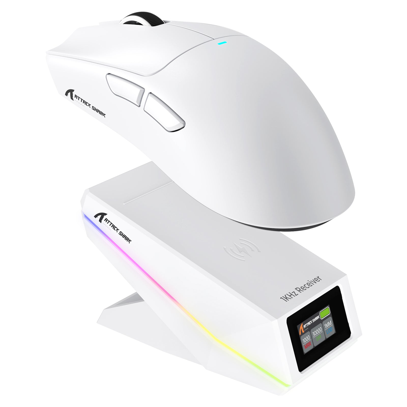 Bezprzewodowa mysz gamingowa ATTACK SHARK X11 PRO V2 z wyświetlaczem TFT i stacją ładującą