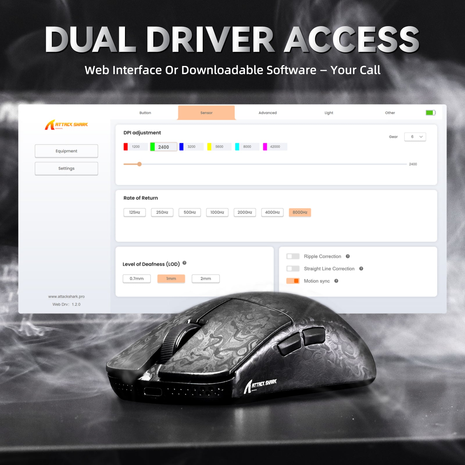 ATTACK SHARK R68 HE & R11 ULTRA Carbon Fiber Gaming Bundle