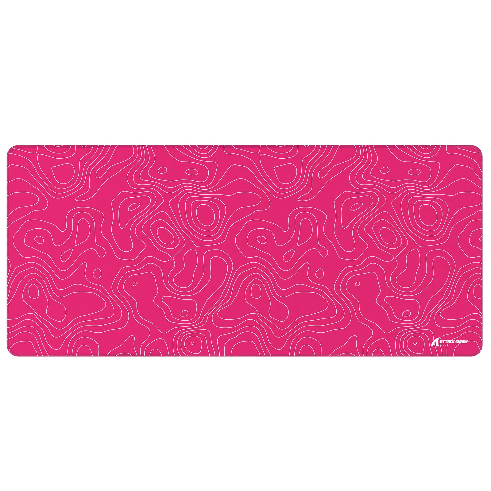 ATTACK SHARK CM02PRO large eSport gaming mousepad with pink topographic pattern