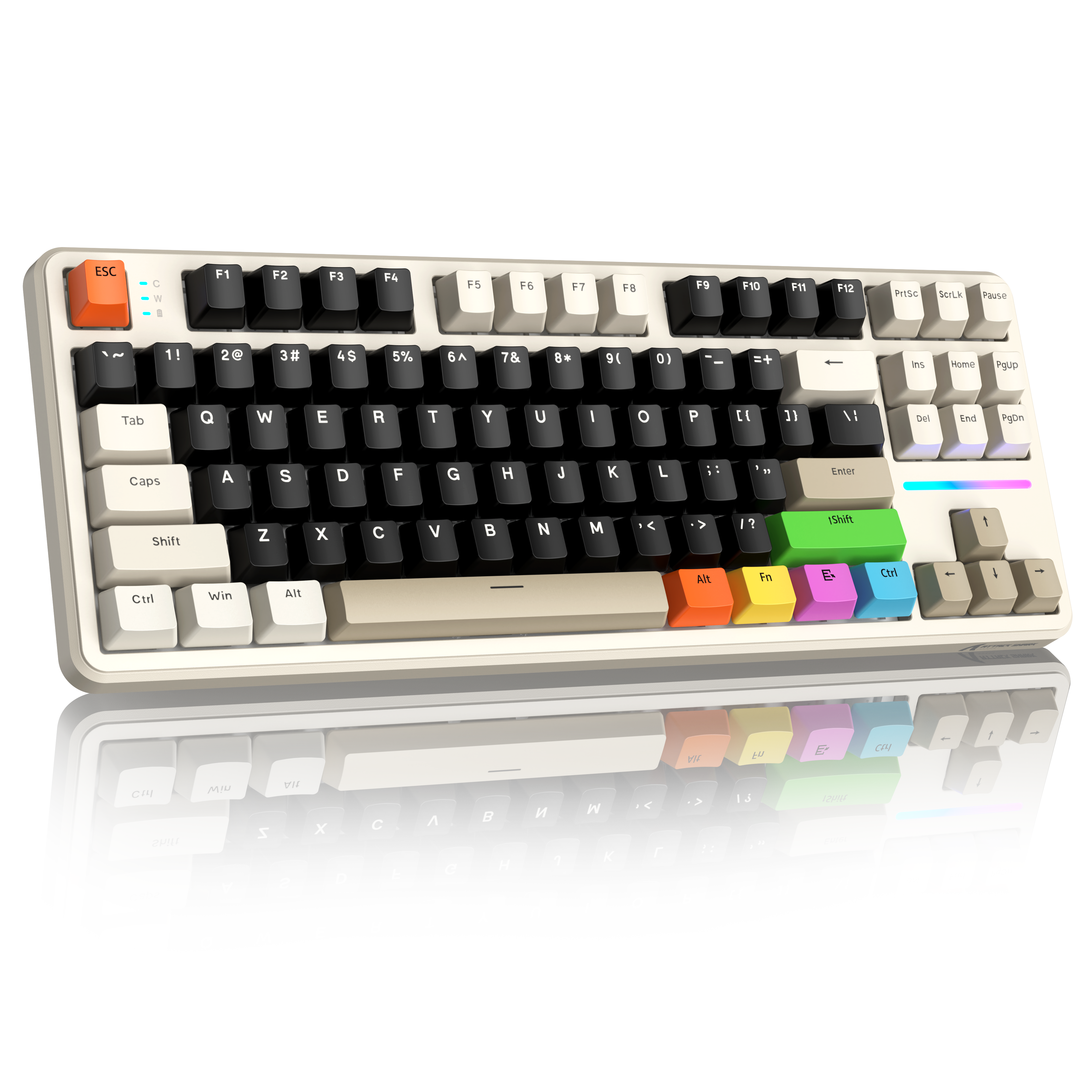ATTACK SHARK X87 Tri-mode Mechaniczna Klawiatura z Uszczelką