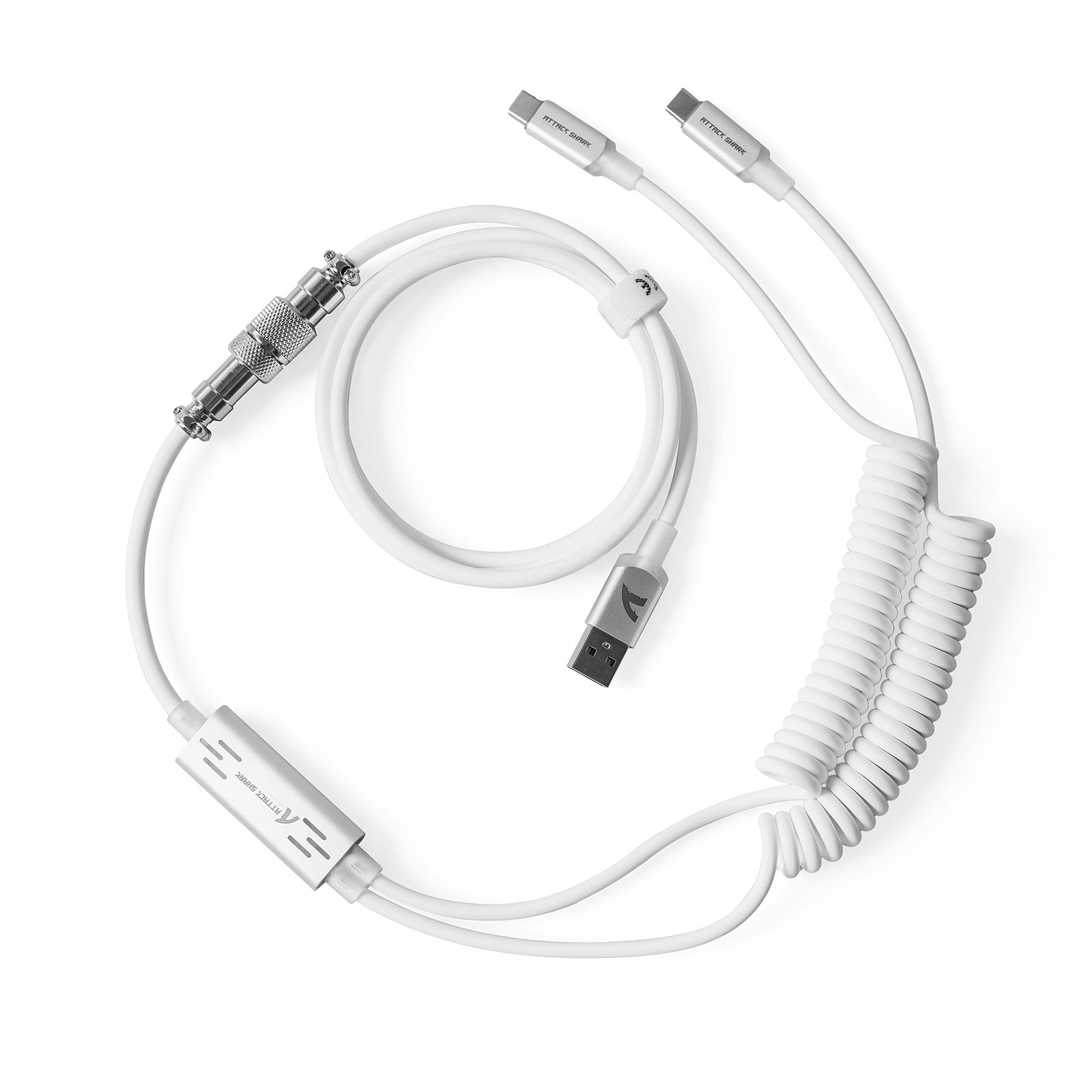 ATTACK SHARK C08 2-w-1 niestandardowy kabel lotniczy do magnetycznych klawiatur 8kHz