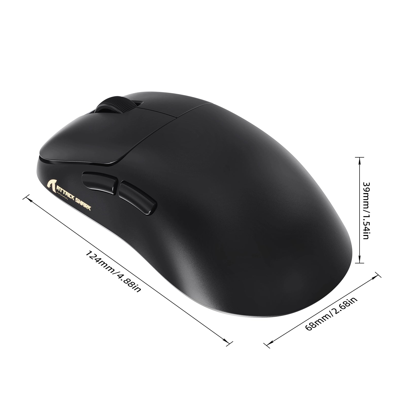 Ergonomiczna bezprzewodowa mysz gamingowa ATTACK SHARK V2 AIR PAW3955MAX