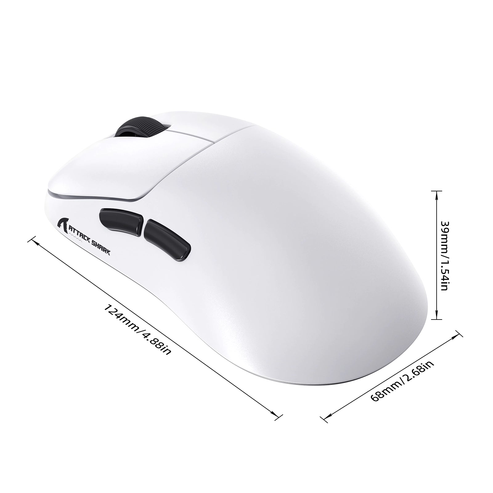 Ergonomiczna bezprzewodowa mysz gamingowa ATTACK SHARK V2 AIR PAW3955MAX