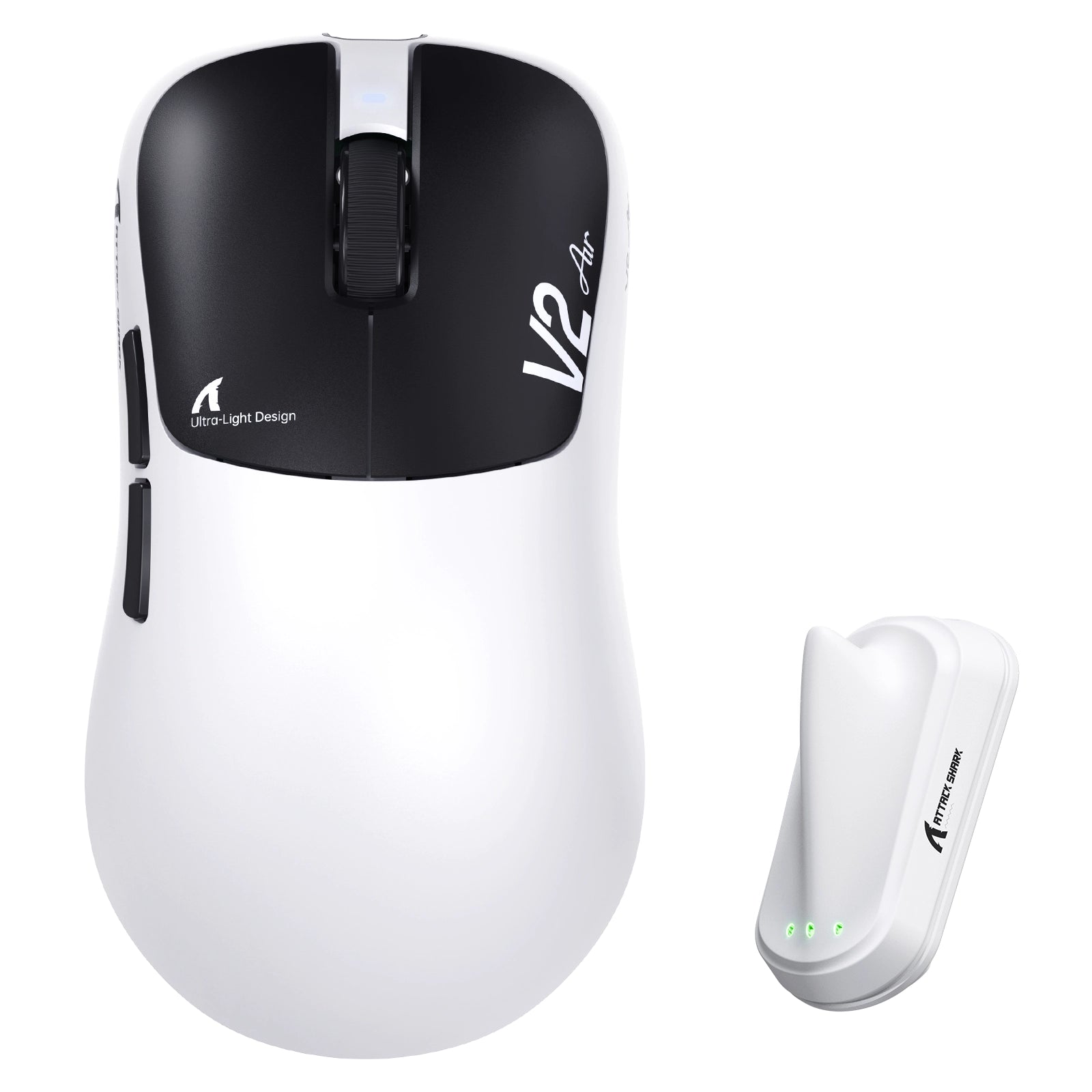 Ergonomiczna bezprzewodowa mysz gamingowa ATTACK SHARK V2 AIR PAW3955MAX