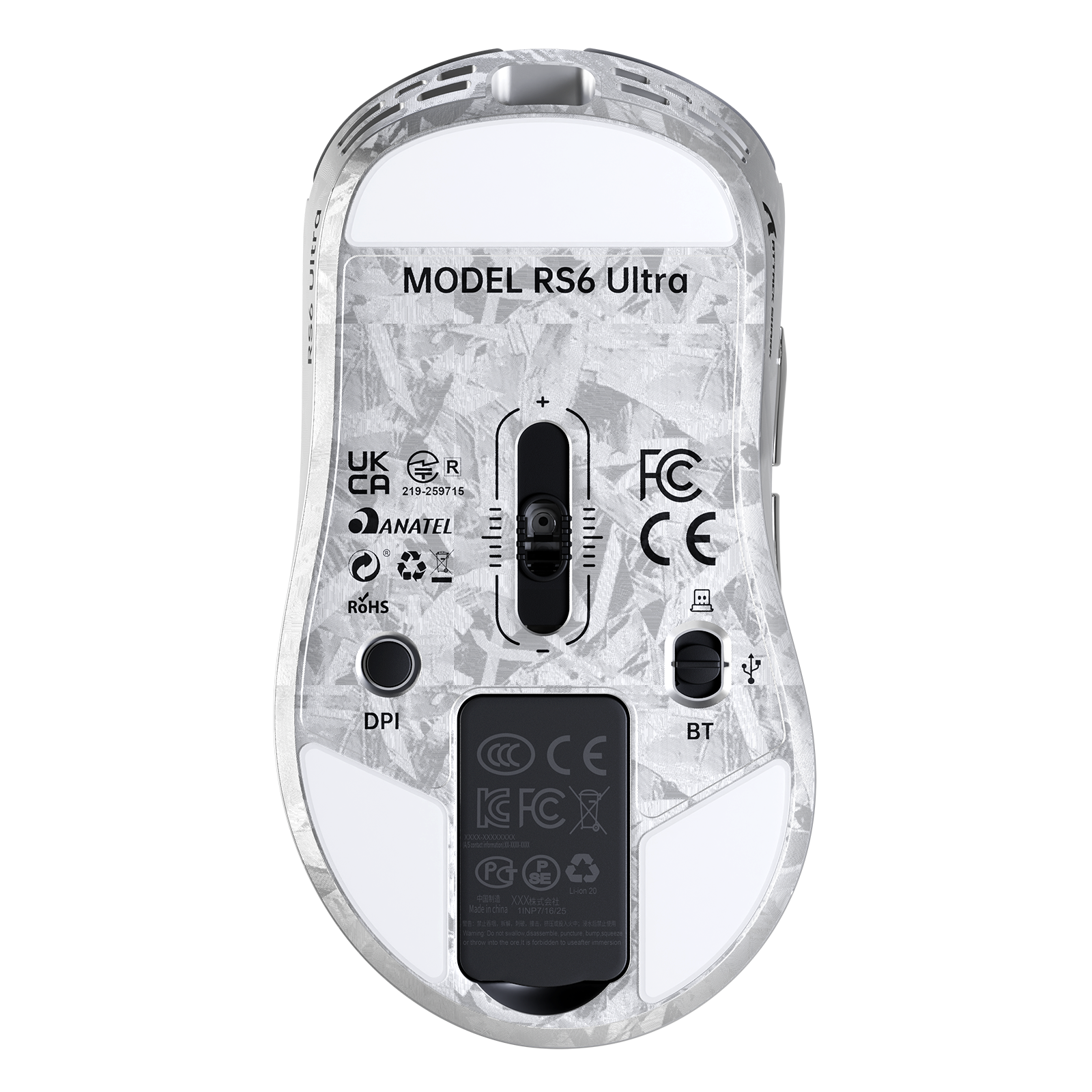 ATTACK SHARK RS6 ULTRA Carbon Fiber Bezprzewodowa Mysz Gamingowa PAW3955MAX