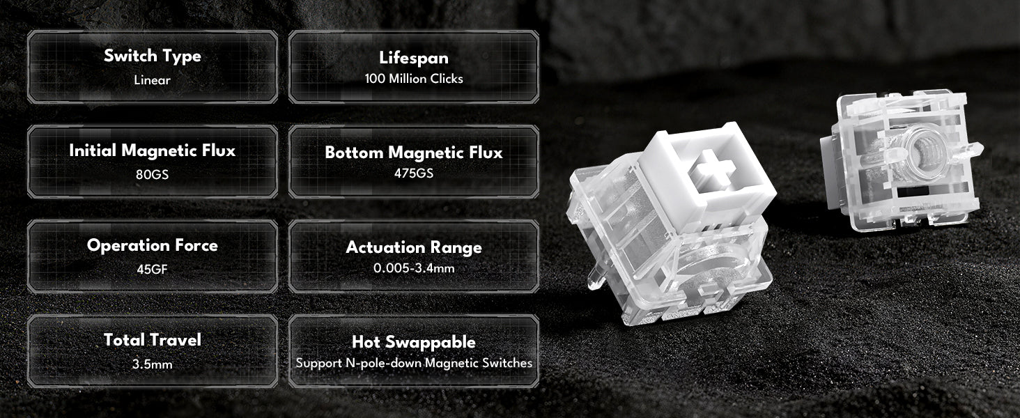 ATTACK SHARK R68 HE Carbon Fiber Wired Rapid Trigger Magnetic Switch Keyboard With C01 Ultra RGB Coiled Cable