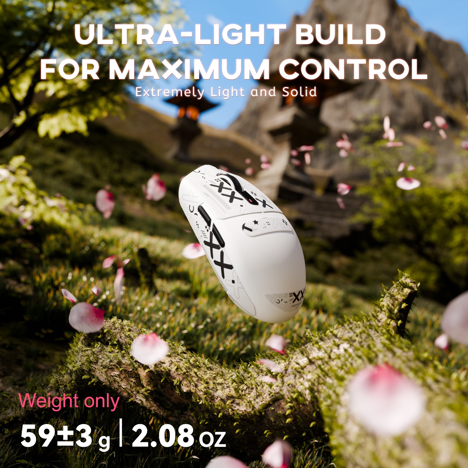 ATTACK SHARK G3 Tri-mode Bezprzewodowa mysz do gier 25000 DPI Ultra lekka