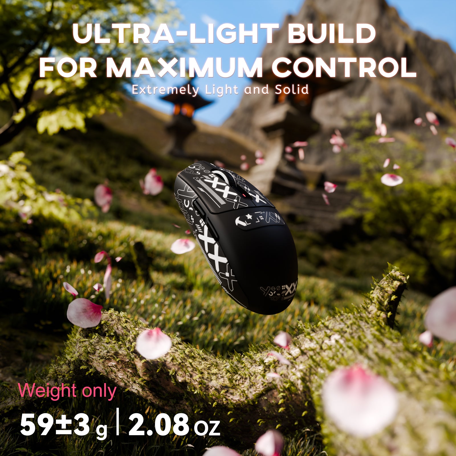 ATTACK SHARK G3 Tri-mode Bezprzewodowa mysz do gier 25000 DPI Ultra lekka