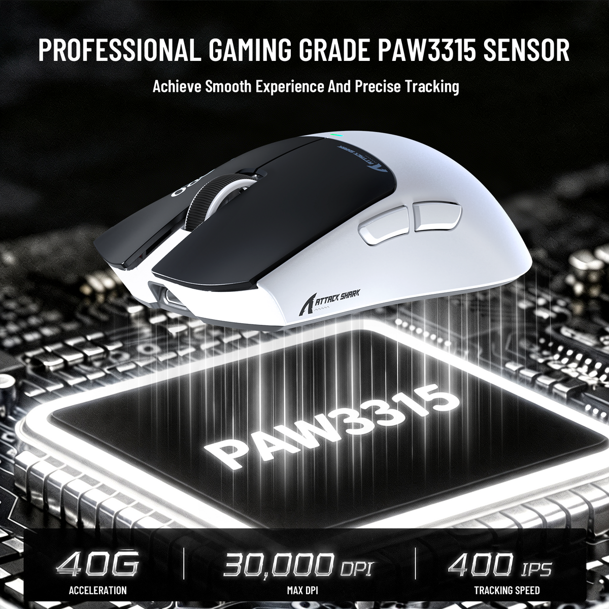 Bezprzewodowa mysz gamingowa ATTACK SHARK X11 PRO V2 z wyświetlaczem TFT, stacją ładującą i zwiniętym kablem C06