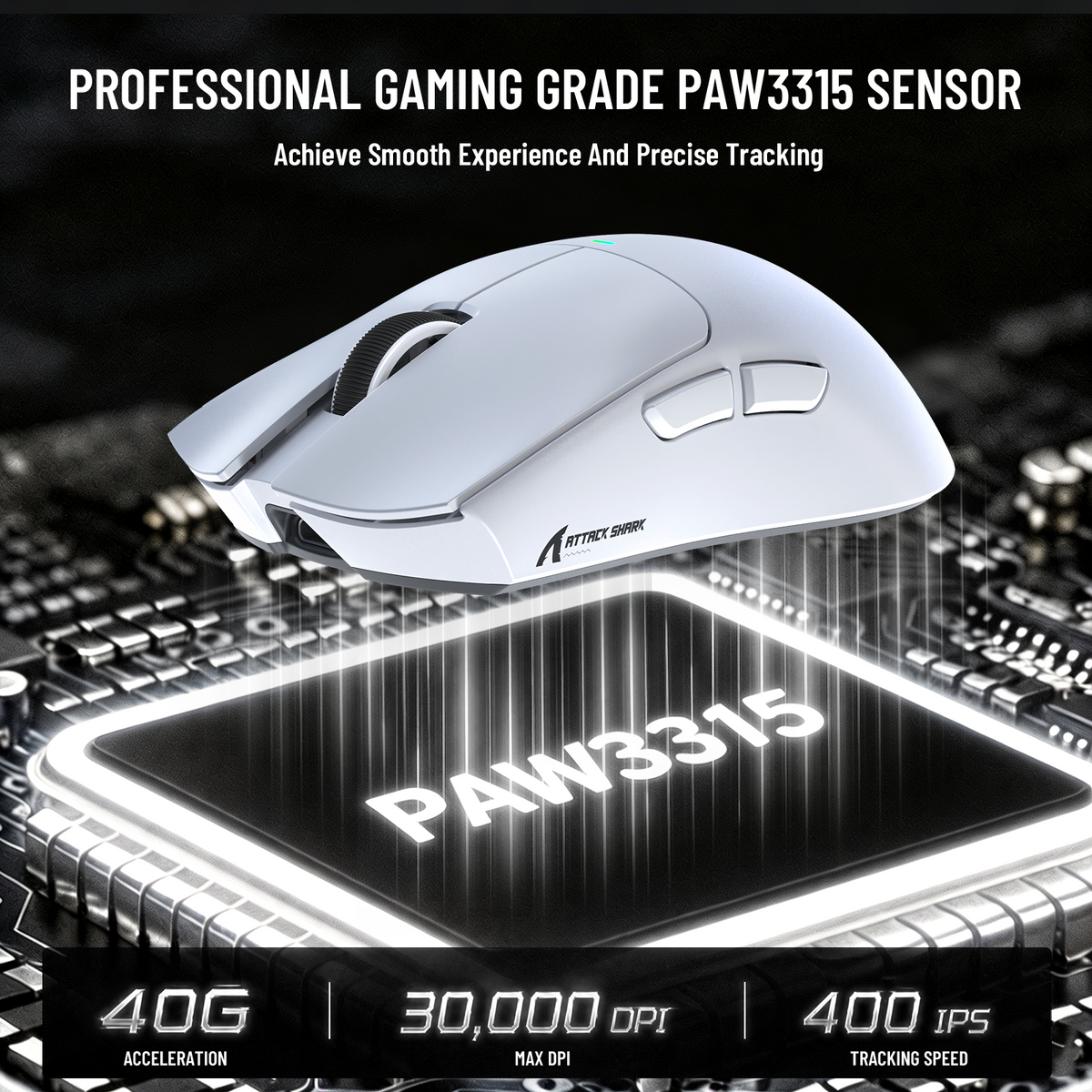 Bezprzewodowa mysz gamingowa ATTACK SHARK X11 PRO V2 z wyświetlaczem TFT, stacją ładującą i zwiniętym kablem C06
