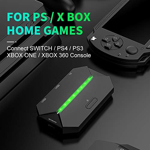 ATTACK SHARK G6L Gaming Converter with RGB backlight, connects to PS, Xbox consoles.