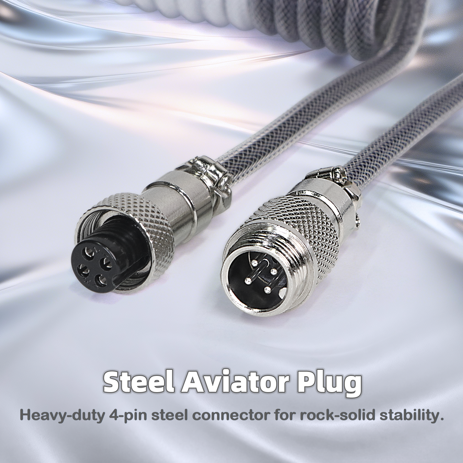 ATTACK SHARK C01ULTIMATE Kabel spiralny do magnetycznej klawiatury 8KHz