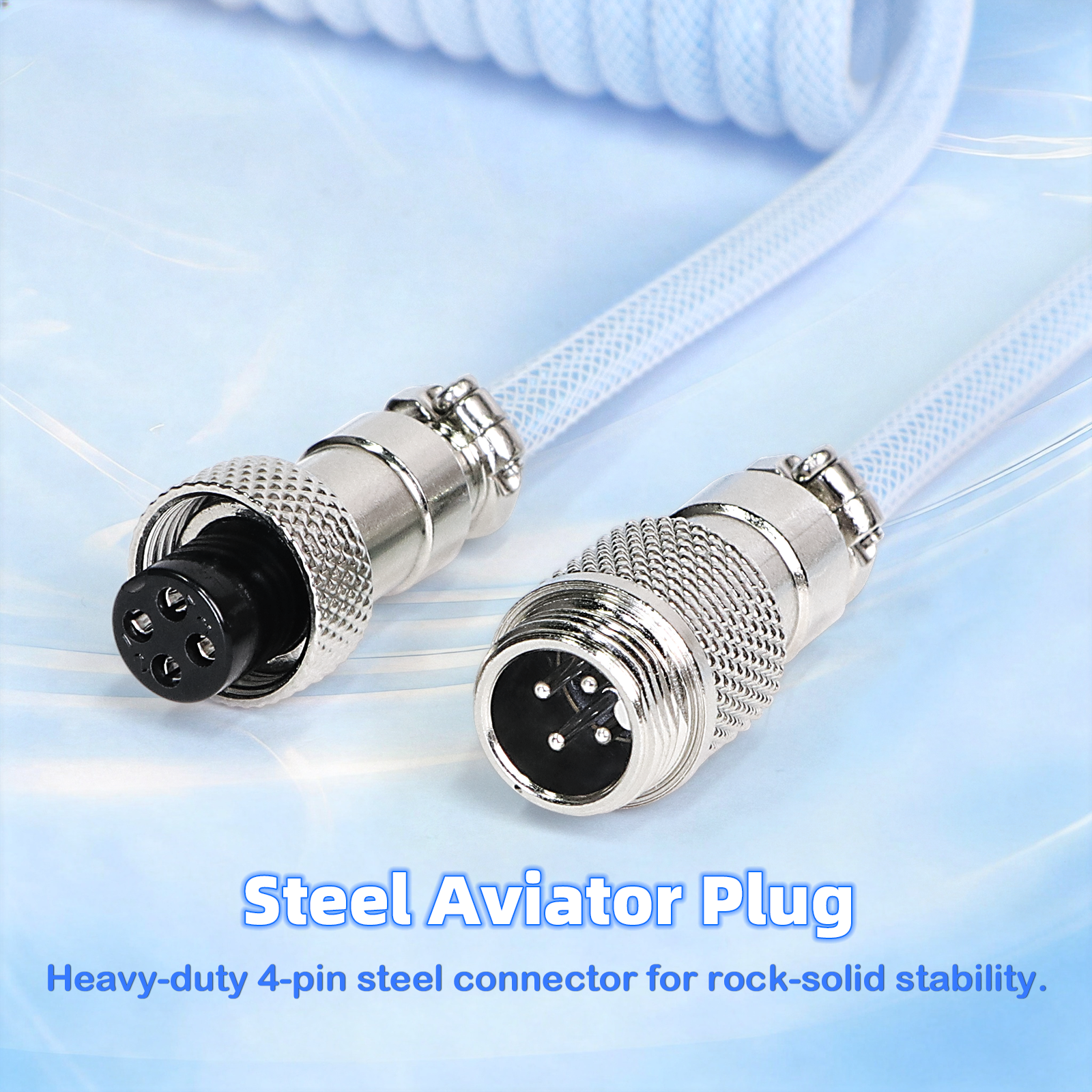 ATTACK SHARK C01ULTIMATE Kabel spiralny do magnetycznej klawiatury 8KHz