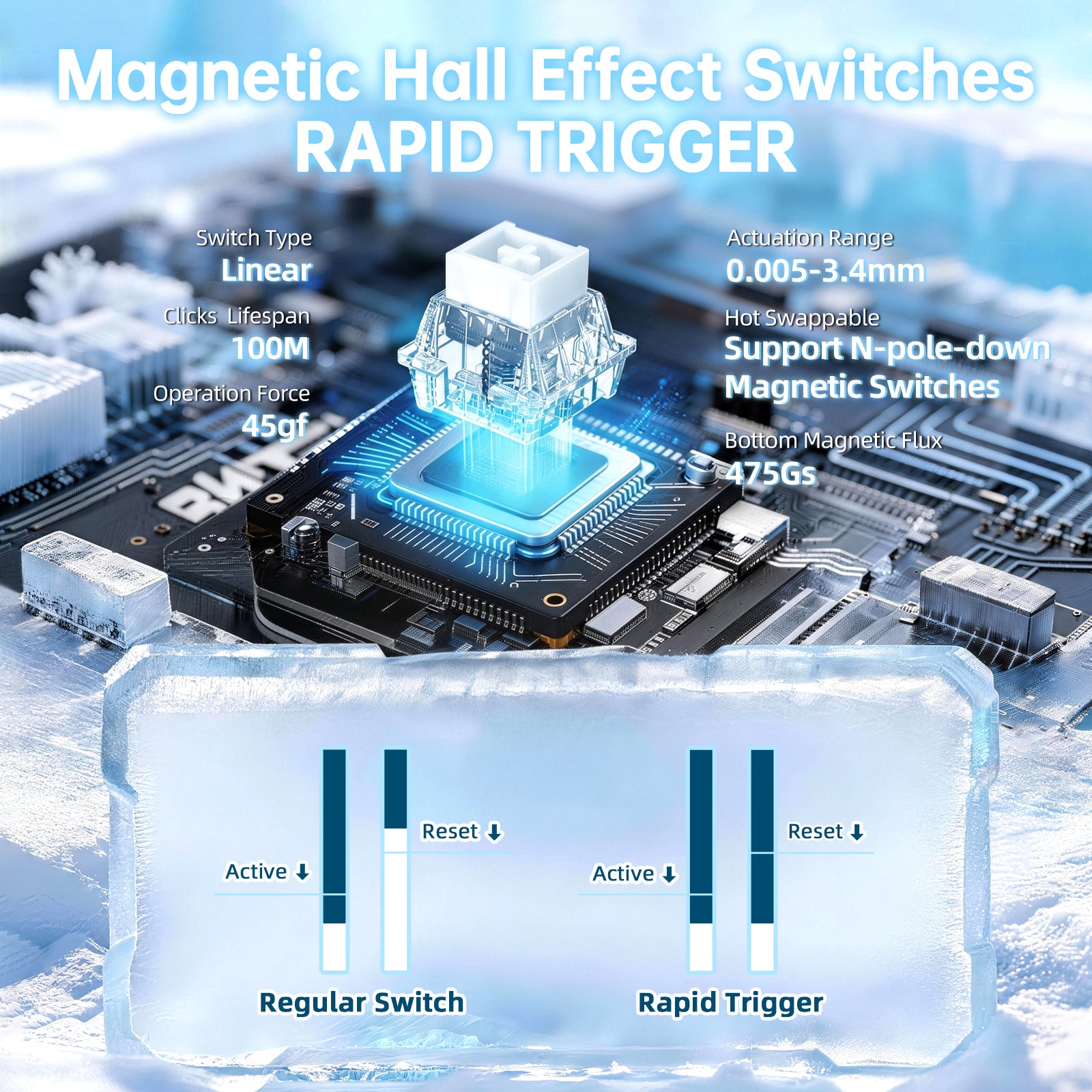 ATTACK SHARK R68 HE Carbon Fiber Wired Rapid Trigger Magnetic Switch Keyboard With C01 Ultra RGB Coiled Cable