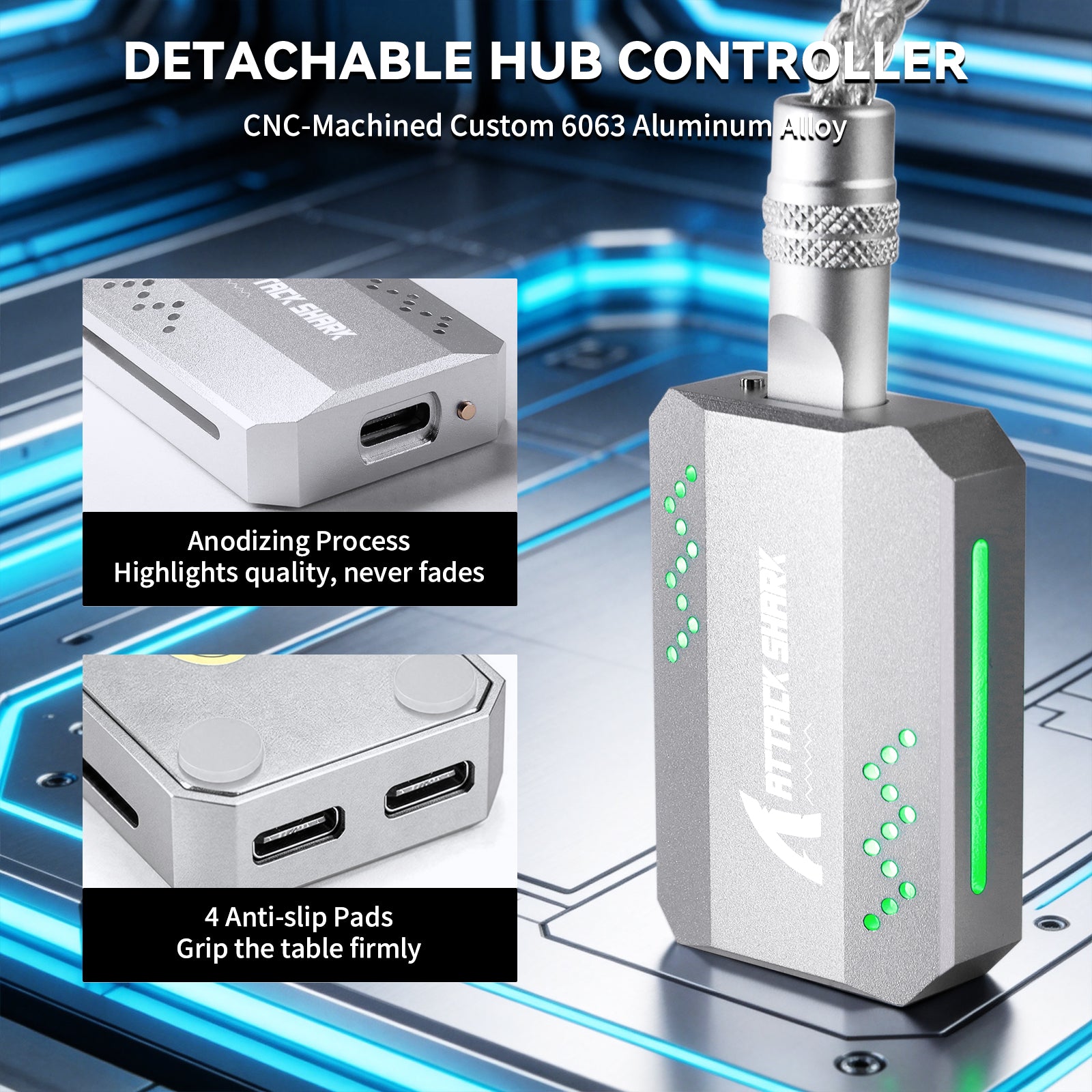 ATTACK SHARK C07 PRO Kabel 2 w 1 Type C do klawiatury/myszy do gier 8KHz