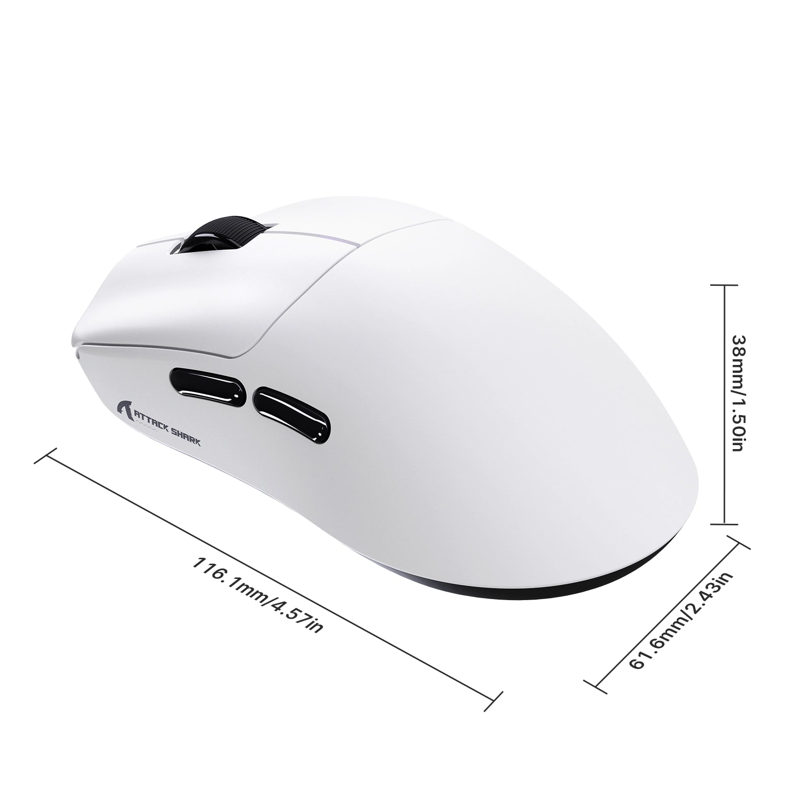 ATTACK SHARK F1 AIR 39 g – bezprzewodowa mysz gamingowa z sensorem PAW3955MAX