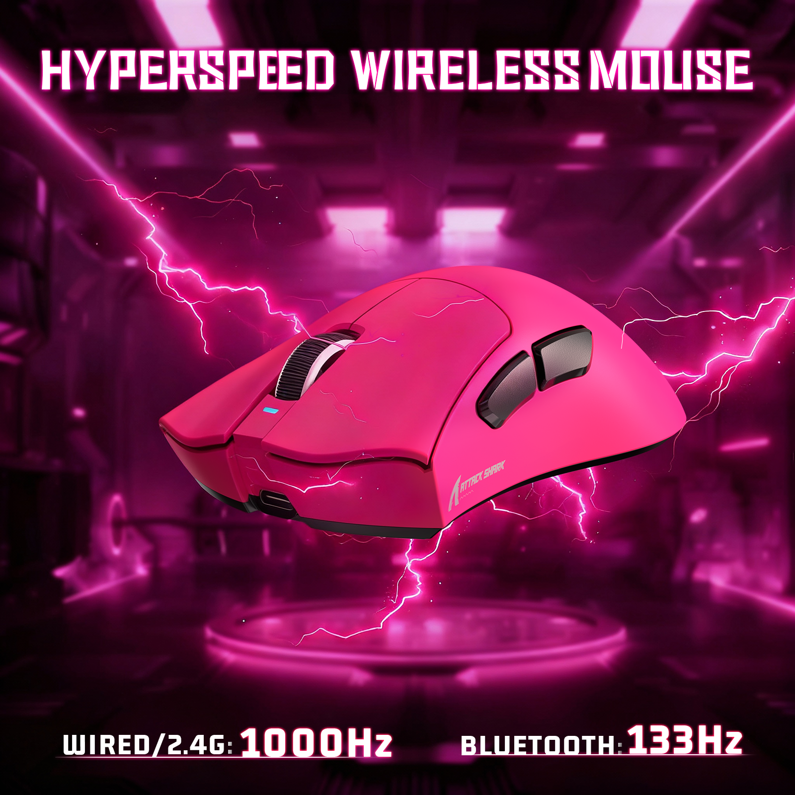 ATTACK SHARK V3 Ultra lekka Tri-mode mysz gamingowa