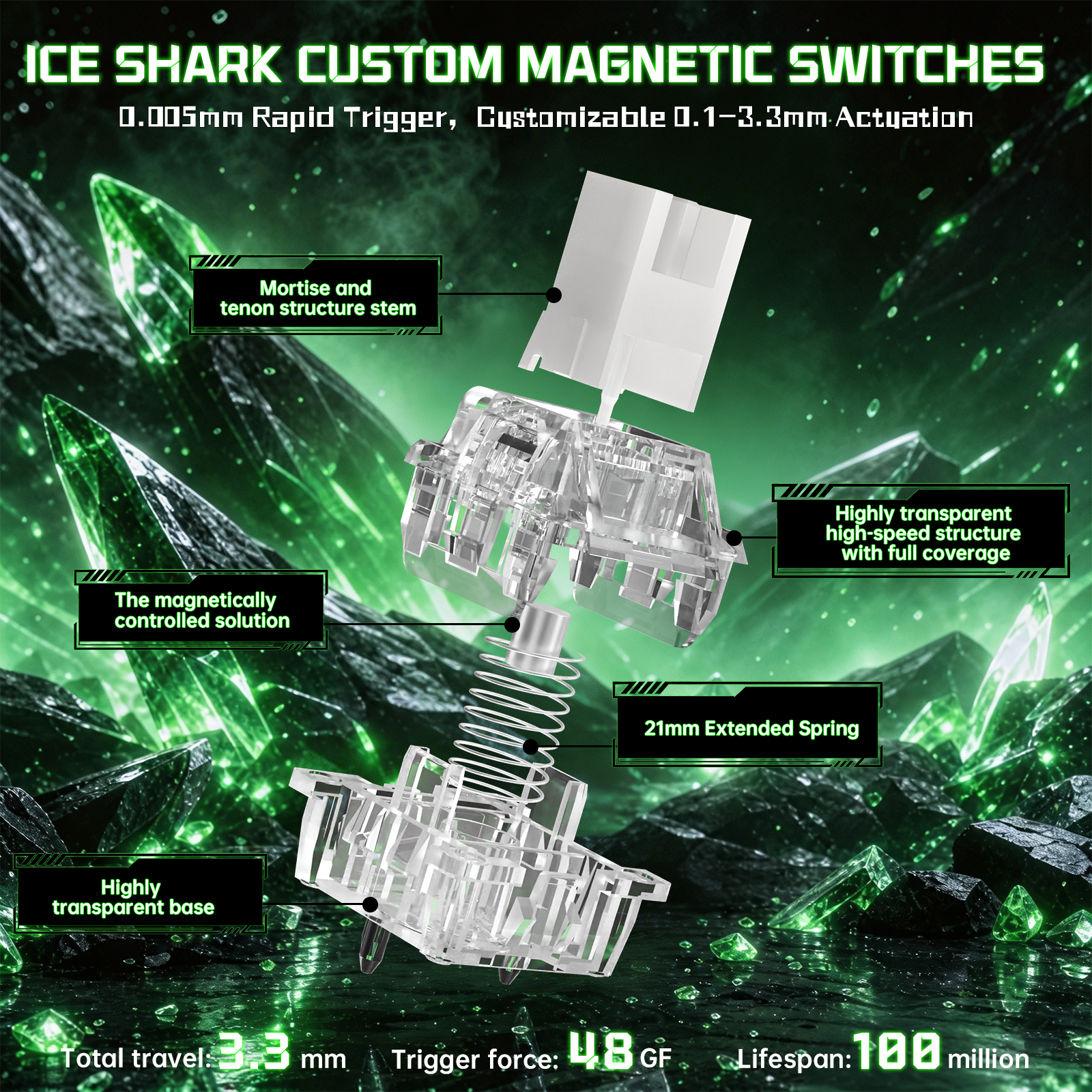 Klawiatura przewodowa ATTACK SHARK R98 HE z włókna węglowego, szybkim spustem, magnetycznym przełącznikiem oraz kablem Ultra RGB C01 w oplocie spiralnym