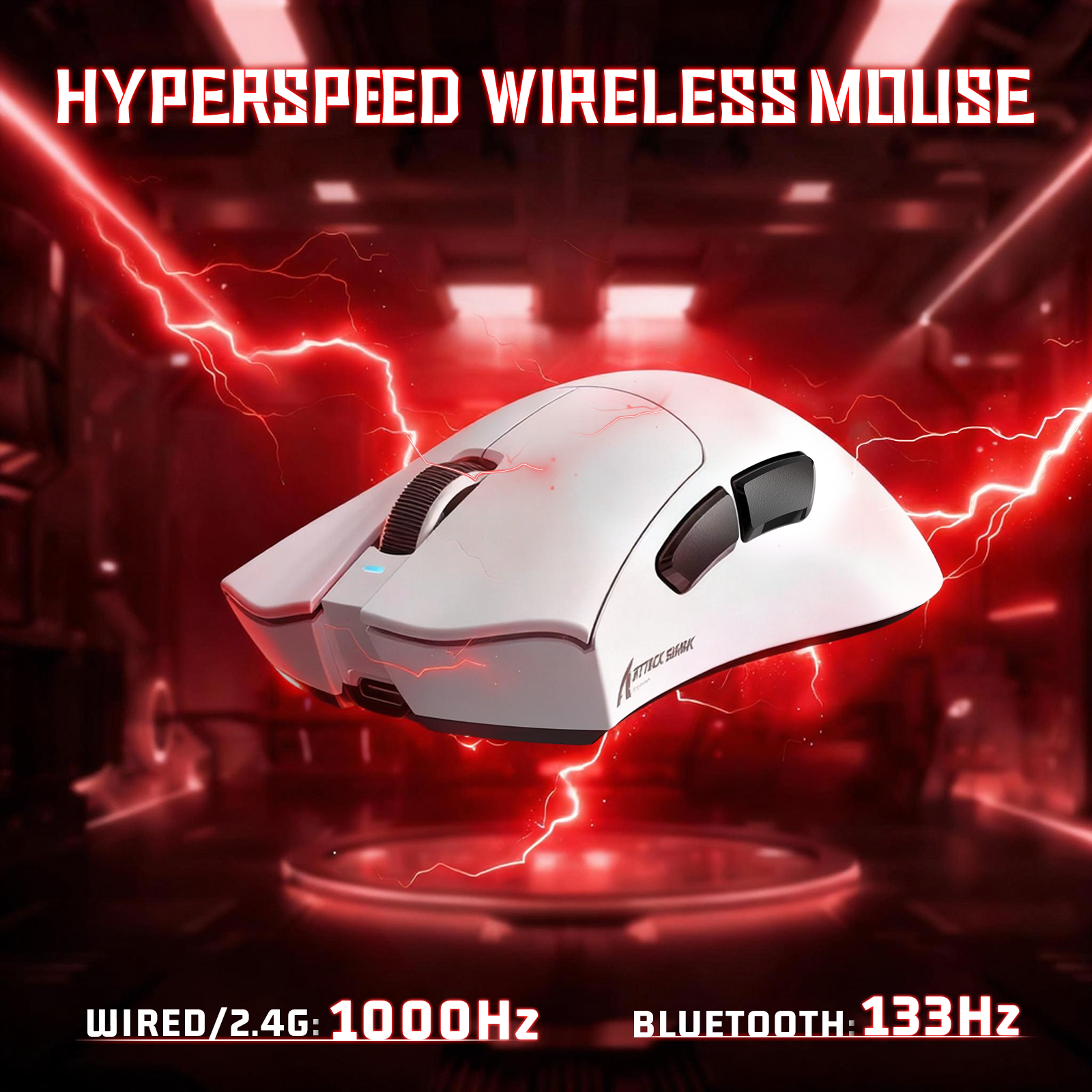 ATTACK SHARK V3 Ultra lekka Tri-mode mysz gamingowa