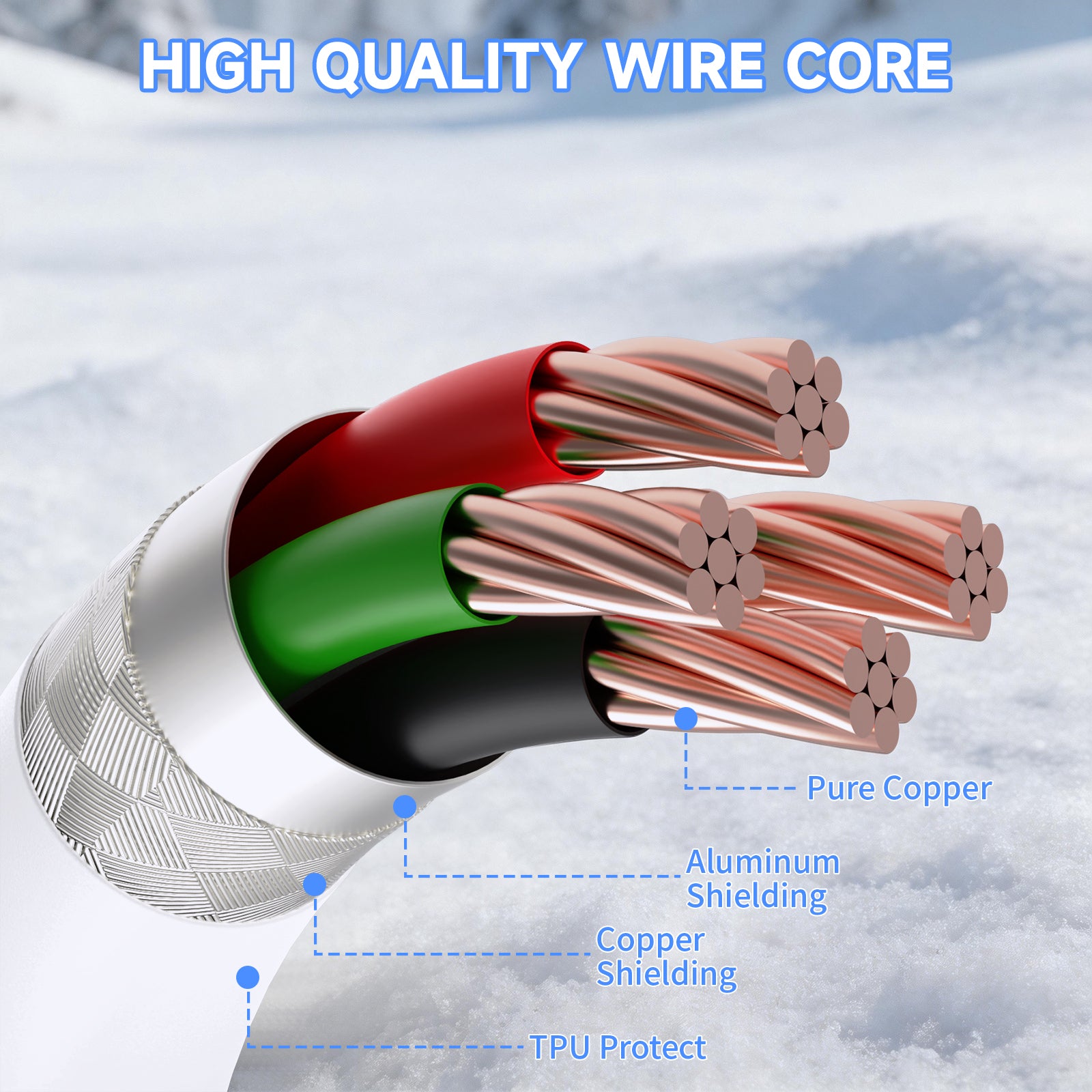 ATTACK SHARK C08 2-w-1 niestandardowy kabel lotniczy do magnetycznych klawiatur 8kHz