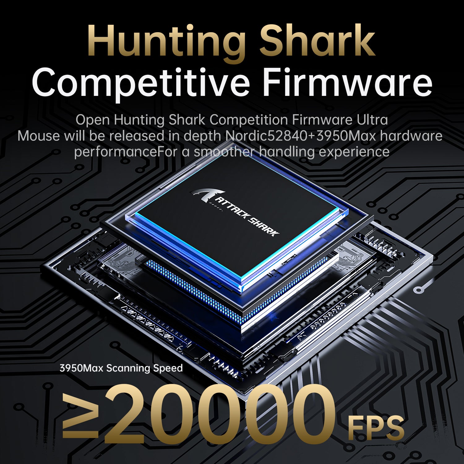 ATTACK SHARK V5 Ultra lekka Tri-mode mysz gamingowa